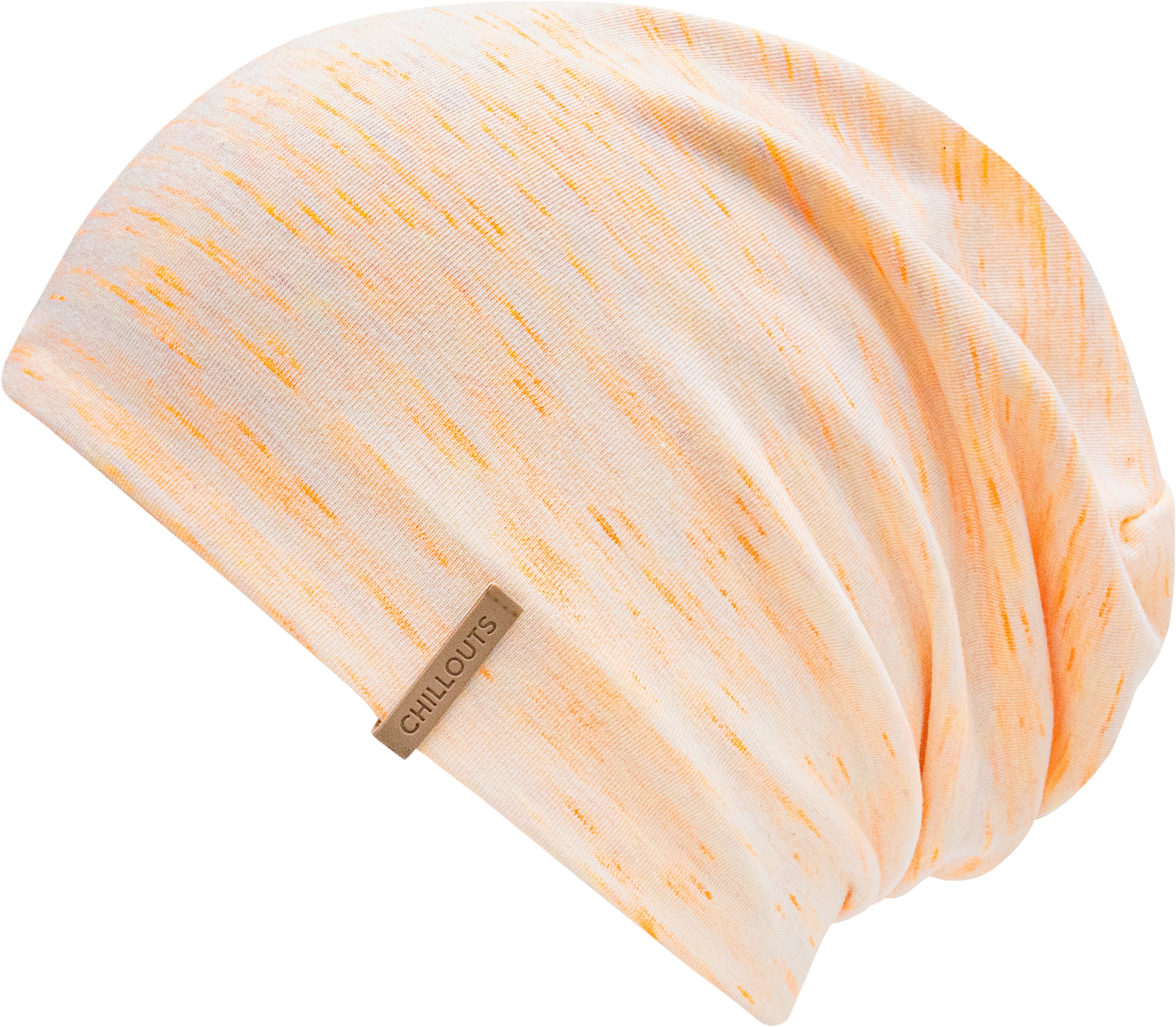 CHILLOUTS Damen Beanie "Memphis Hat"cream, orange, meliert, Web, Materialmix, Mützen, schnell trocknend, robust, formbeständig, doppellagig