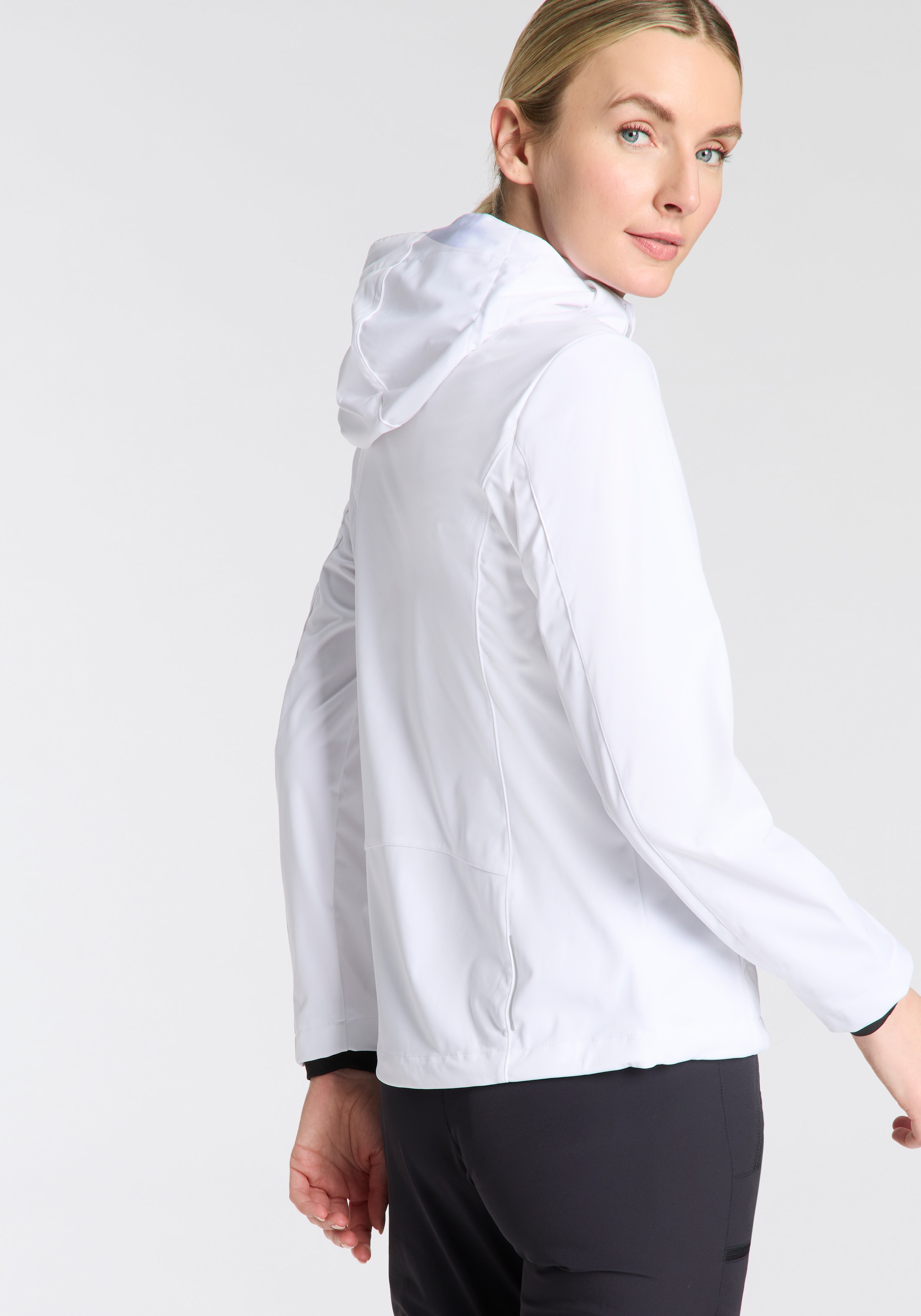 CMP Softshelljacke, mit Kapuze, Atmungsaktiv & Windabweisend & Wasserabweisend
