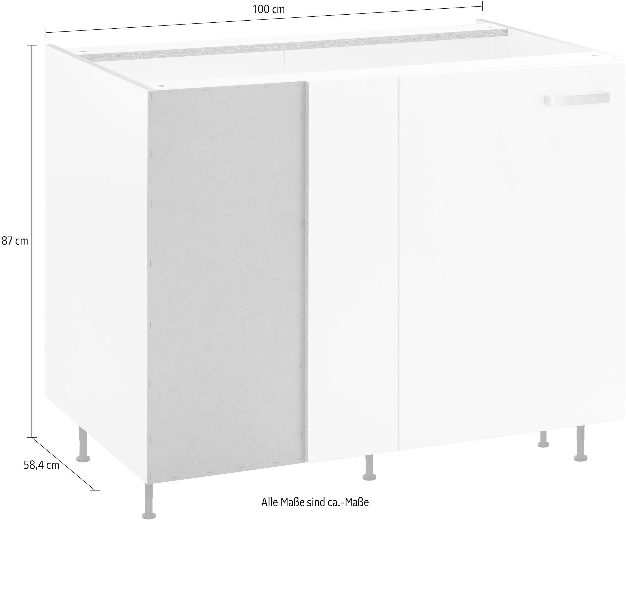 OPTIFIT Eckunterschrank »Parma«, Breite 100 cm | BAUR