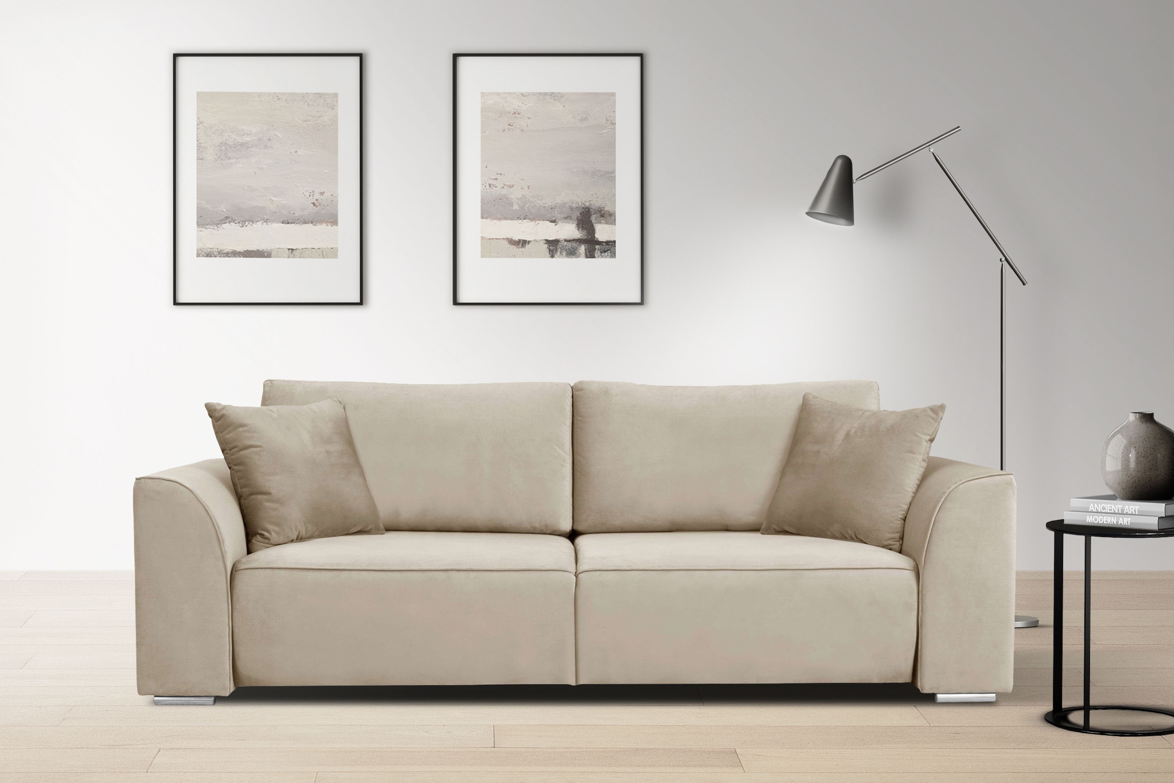 OTTO home 3-Sitzer "BEATRICE, B: 250 cm - wahlweise mit Bettfunktion" u. Be günstig online kaufen