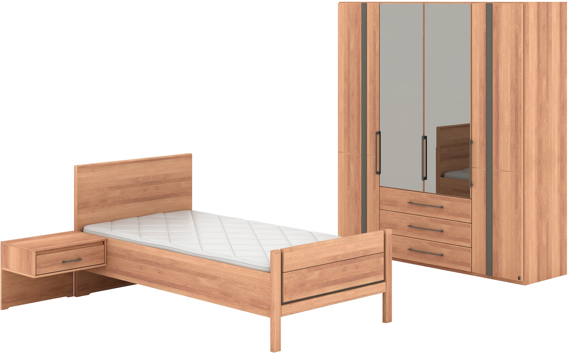 Musterring Schlafzimmer-Set "Sorrent, Kleiderschrank, Bett & Nachtkommoden, günstig online kaufen