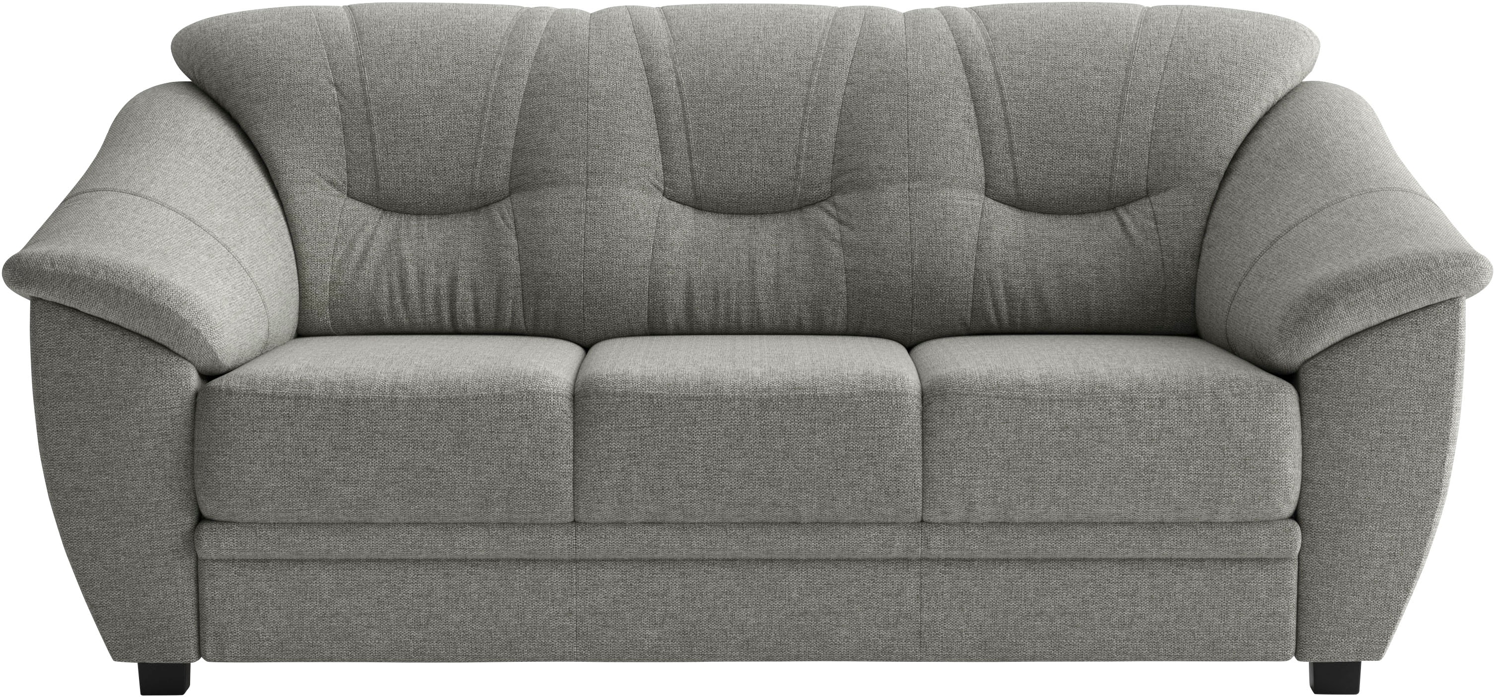 sit&more 3-Sitzer "Savona, B: 198 cm, Federkern, Komfortsitzhöhe 46 cm" optional Schlaffunktion, Liegefläche 190x137cm, Stoff- & Lederauswahl