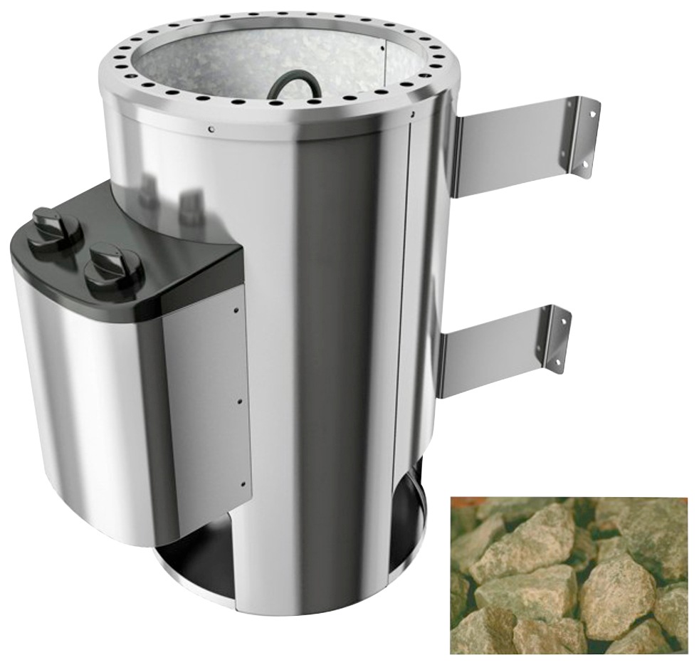 Karibu Plug & Play Saunaofen mit Ste...