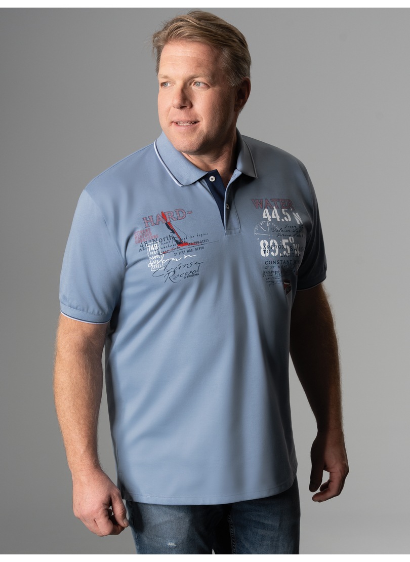 Trigema Poloshirt »TRIGEMA Poloshirt mit maritimem Printmotiv«