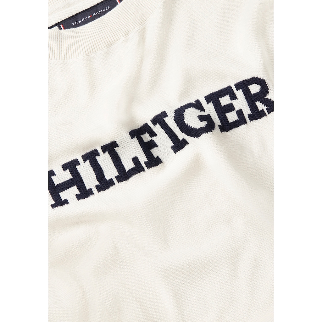 Tommy Hilfiger Strickpullover »MONOTYPE GRAPHIC CREW NECK«