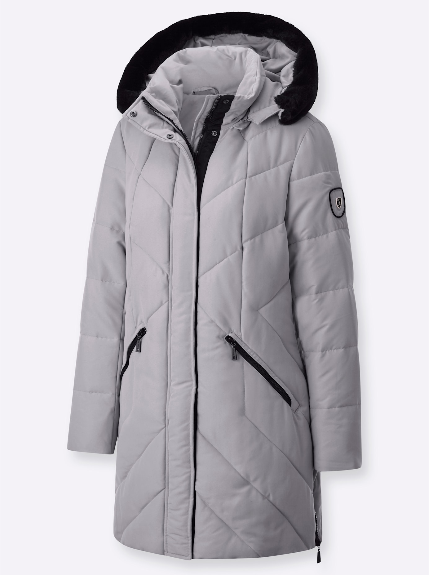 Thumbnail - Casual Looks Steppjacke, mit Kapuze