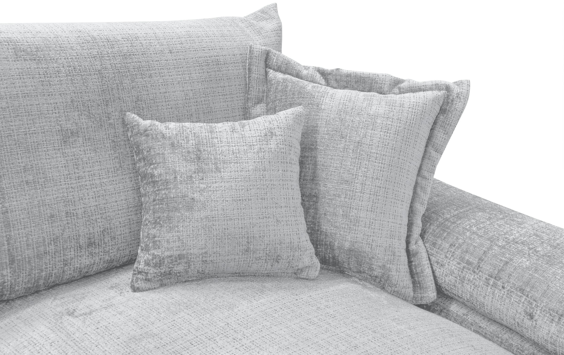 Home affaire Ecksofa »Soft&Cosy XL L-Form, B: 246 cm«, Mega-Sofa, Cord oder Chenille-Struktur, mit Federkern & 4 Zierkissen
