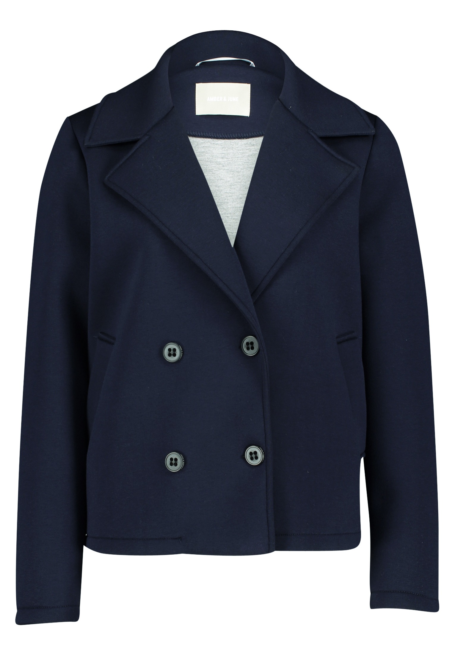 Amber & June Canvasjacke "Amber & June Damen Blazer-Jacke mit Reverskragen" günstig online kaufen