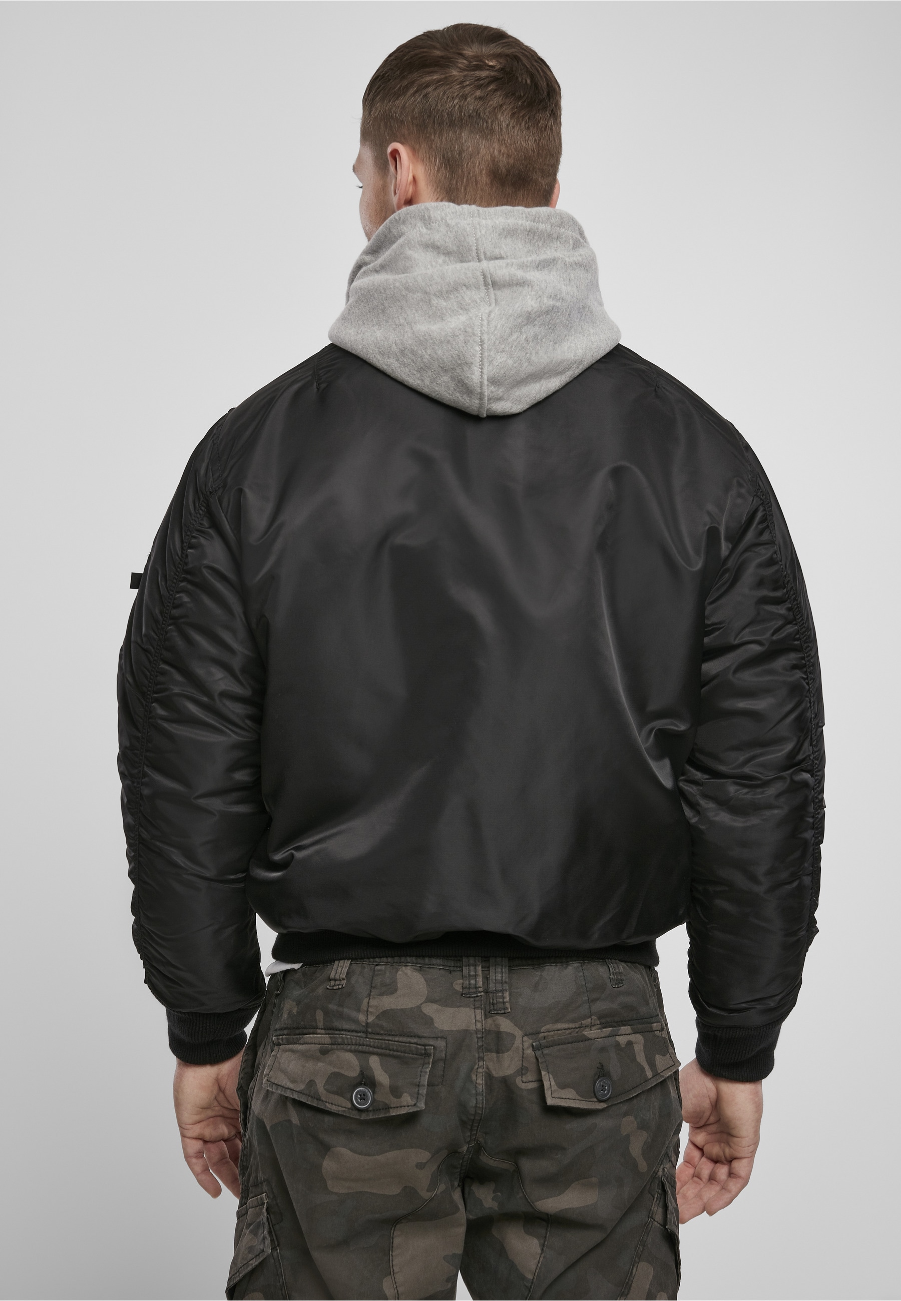 Brandit Anorak »Brandit Herren Hooded MA1 Bomber Jacket« 1 Stk. tlg. mit Kapuze