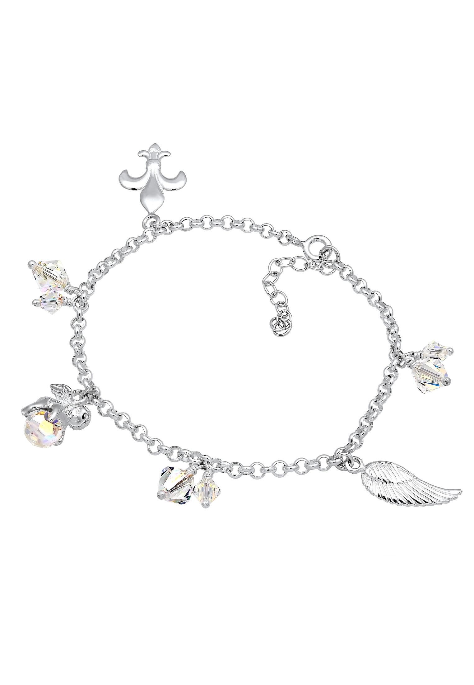 Nenalina Armband »Bettelarmband Anhänger Engel Flügel 925 Silber«