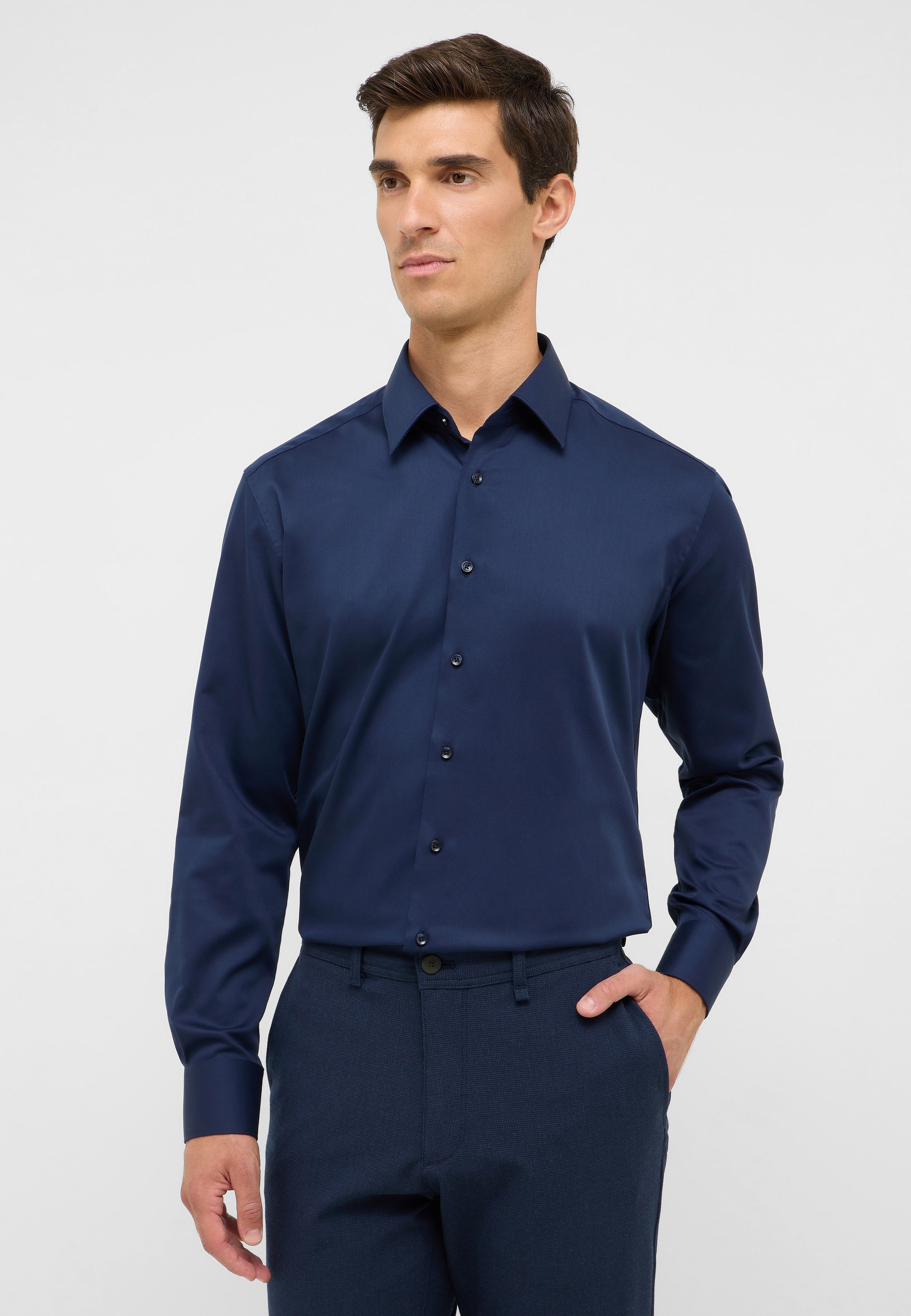 Eterna Langarmhemd "MODERN FIT" NON IRON (bügelfrei) günstig online kaufen