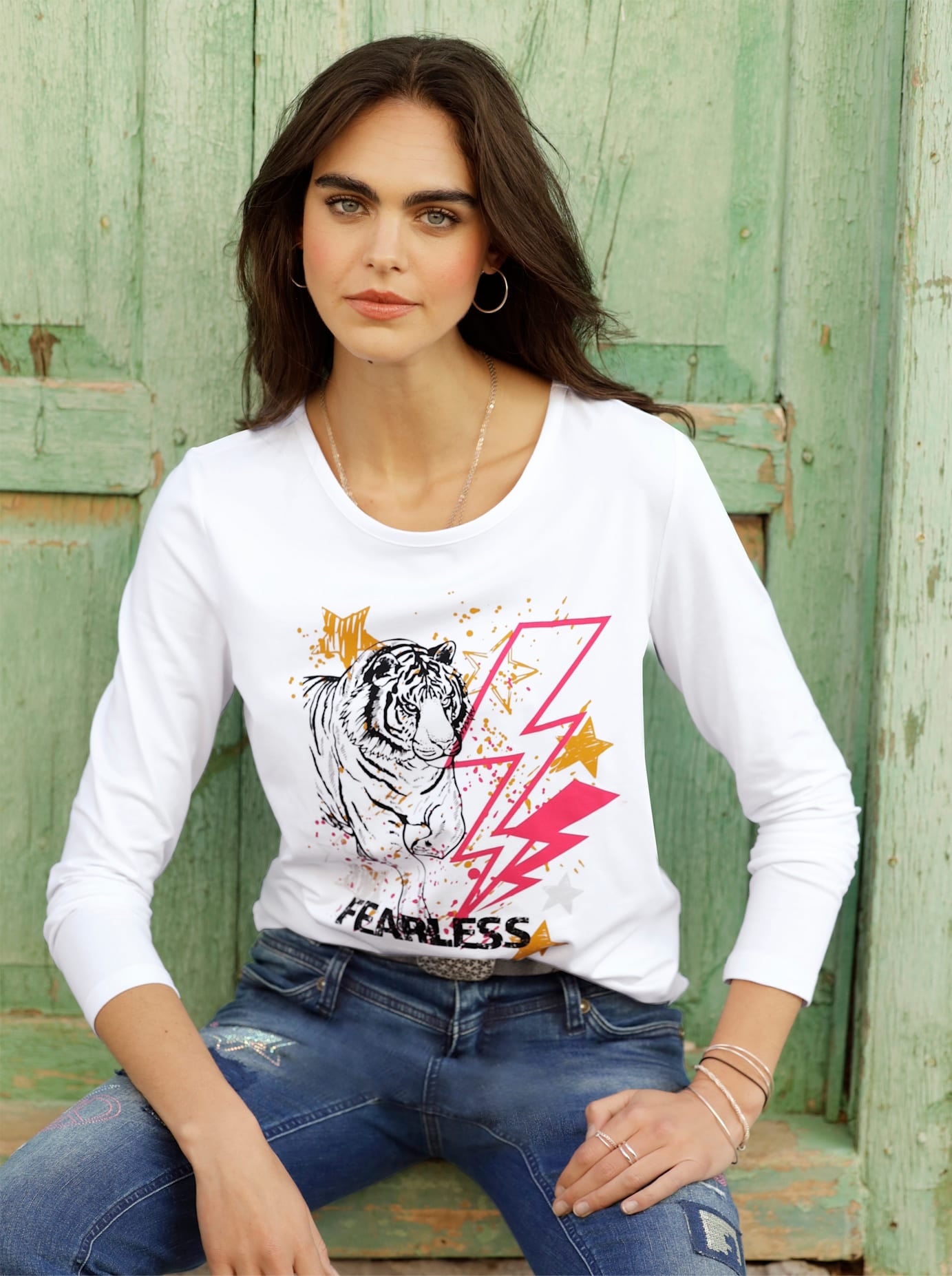 heine Langarmshirt "Shirt", (1 tlg.) günstig online kaufen