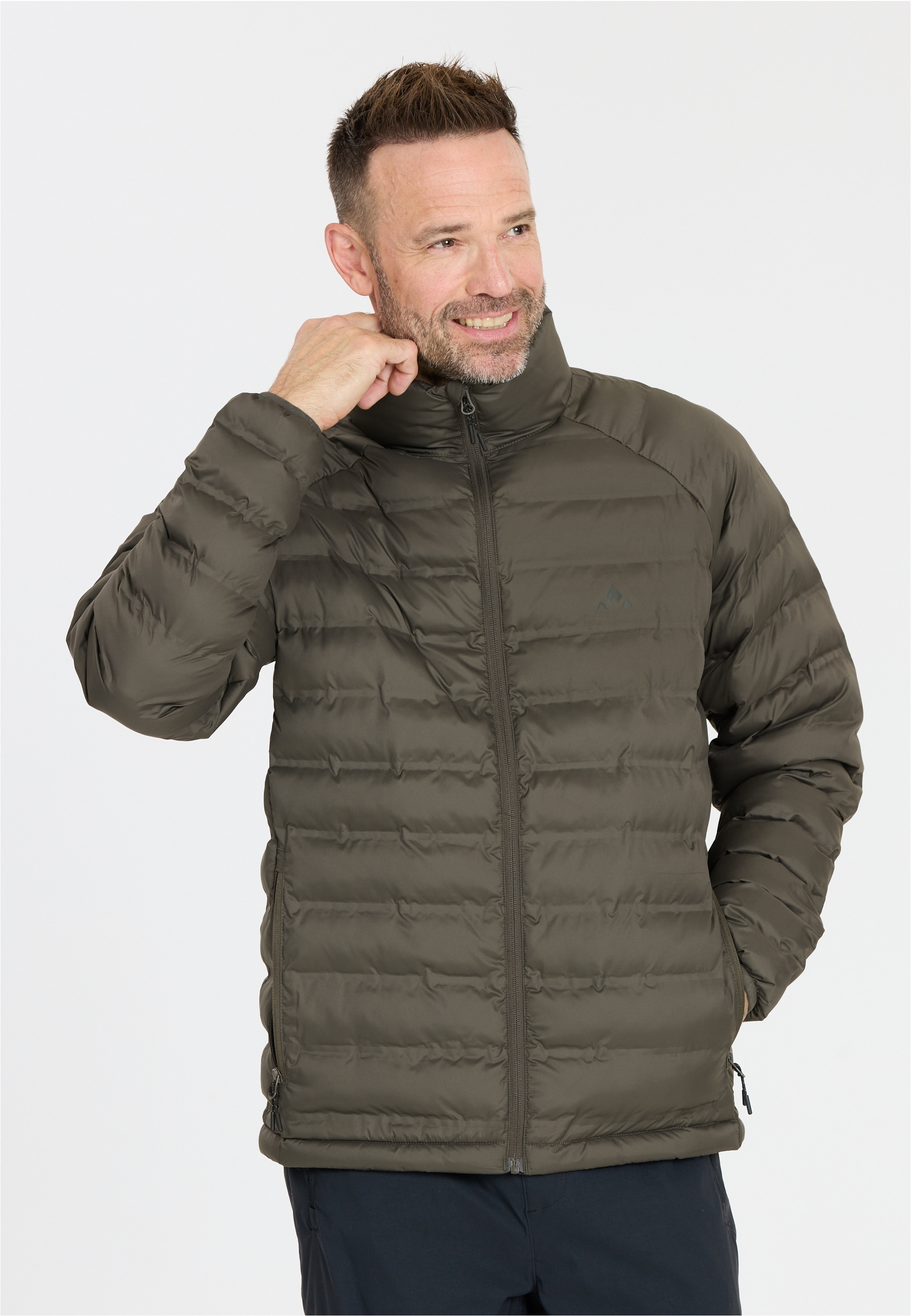 Laufjacke WHISTLER "Froze", Herren, Gr. 5XL, braun, schwarz, 100% Polyester, unifarben, normal, hoch geschlossener Ausschnitt, Jacken, aus atmungsaktivem Material