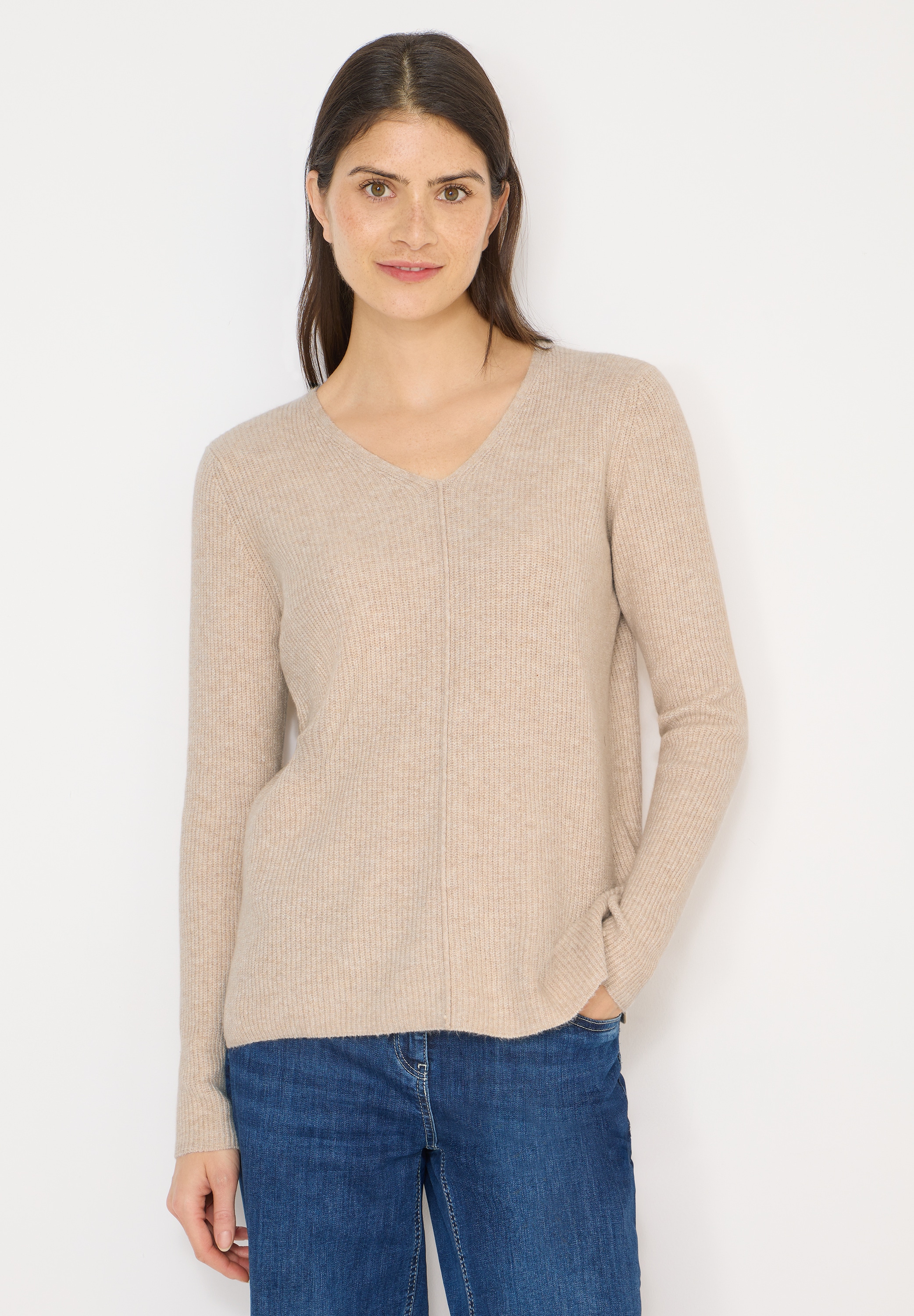 Cecil Strickpullover mit V-Ausschnitt
