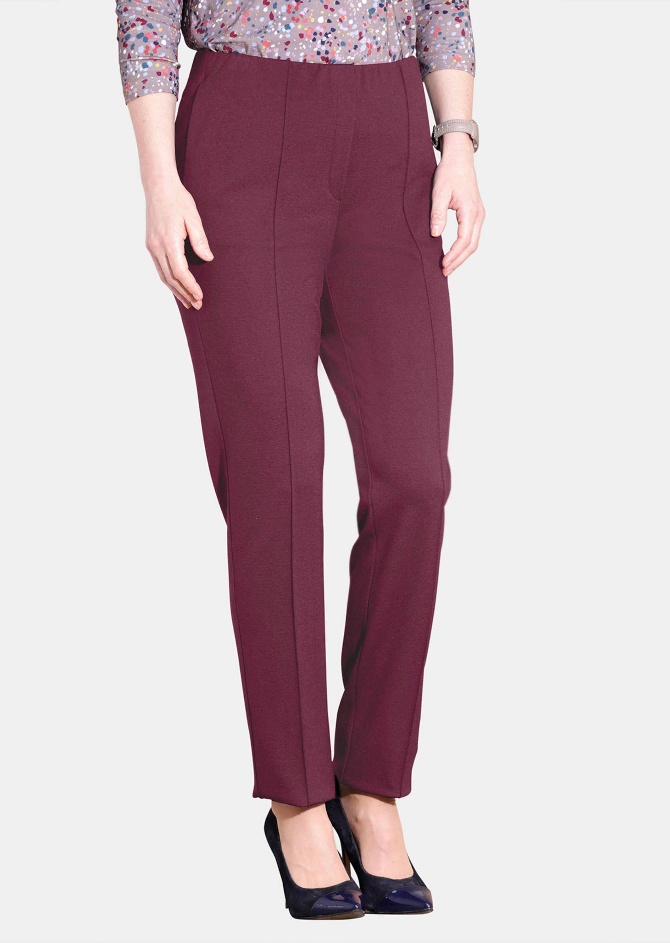 GOLDNER Schlupfhose »Moderne Hose LOUISA mit streckenden Biesen«  Ohne