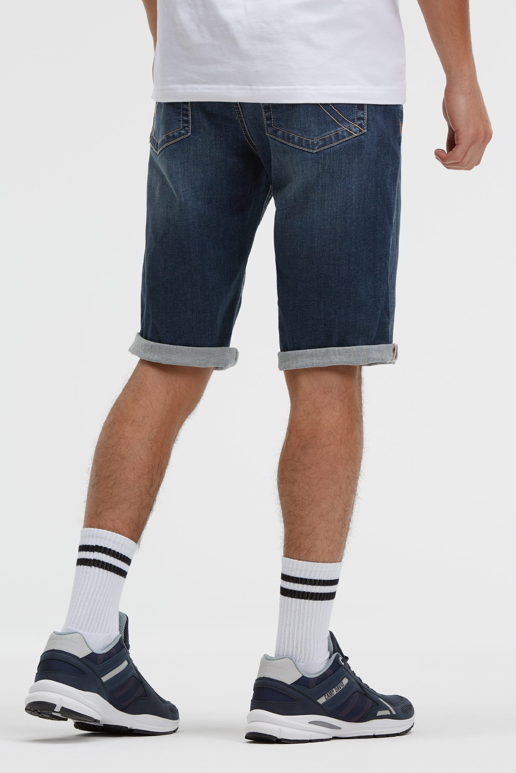 CAMP DAVID Jeansshorts mit Turn-Up Saum