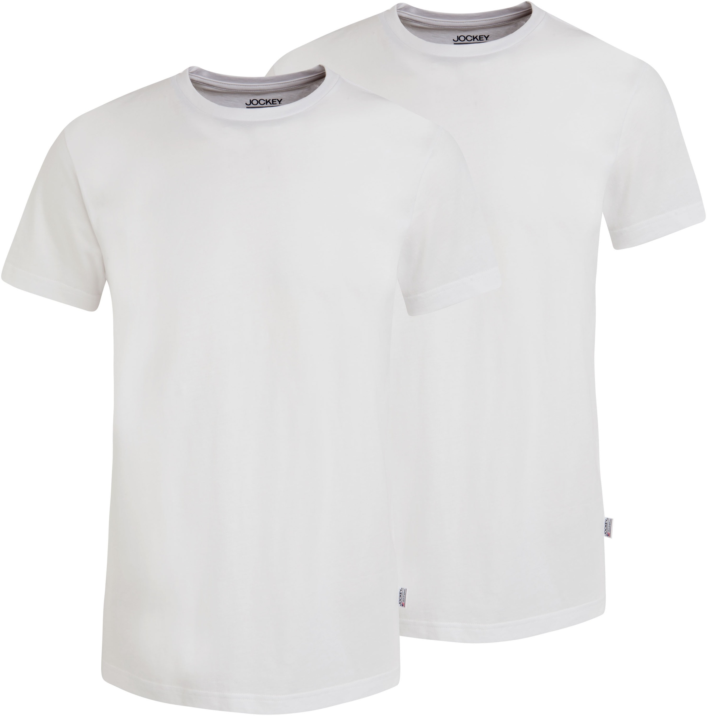 Jockey T-Shirt »American T-Shirt«, (2er Pack), weicher Single-Jersey aus Baumwolle für einen hervorragenden Sitz