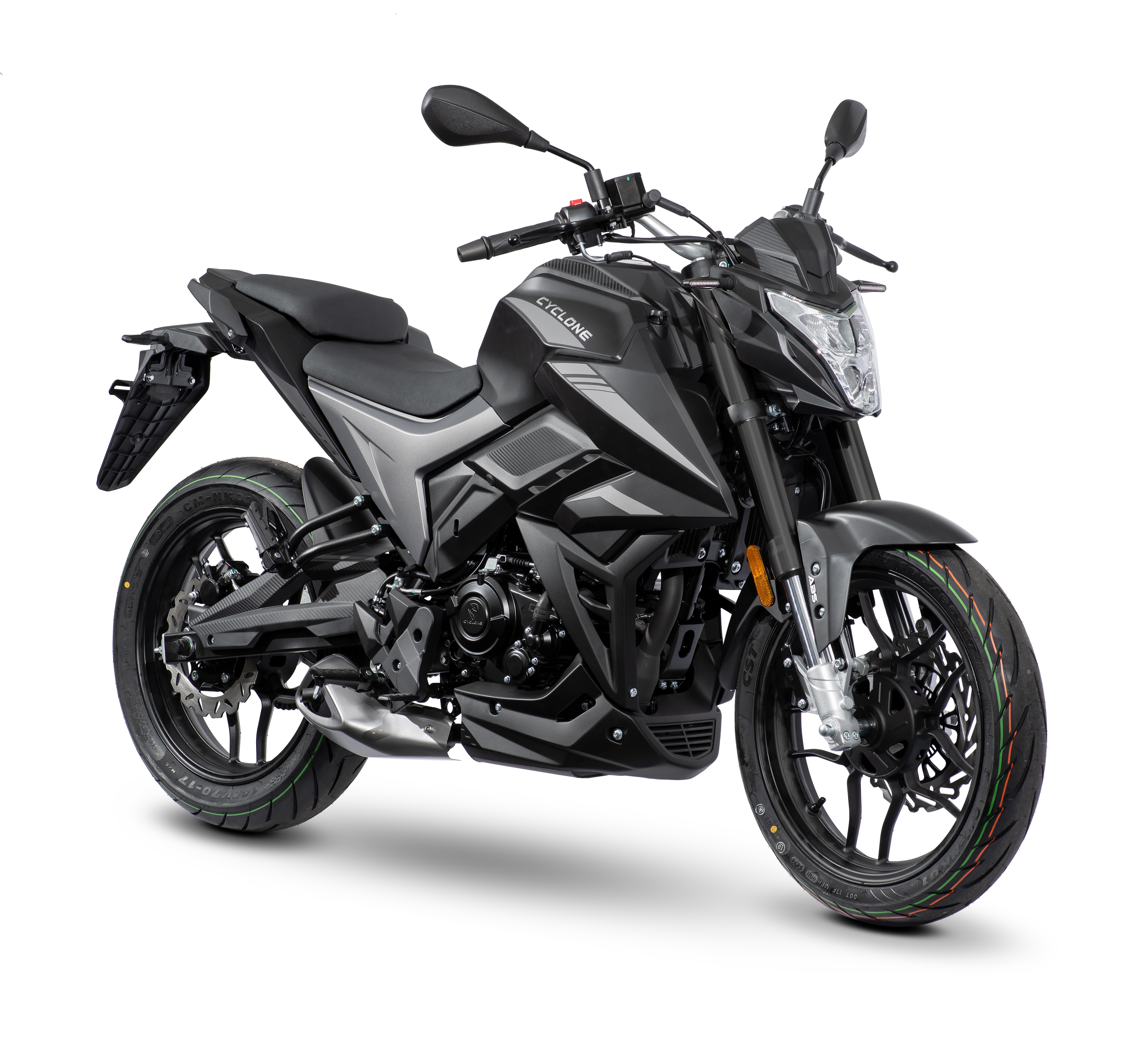 Cyclone Motorrad "Batllo5, 125, E5+, Naked" 124 cm³ 95 km/h Euro 5+ 15 11 kW, 15 PS, ABS, 125er Naked, digitales Cockpit