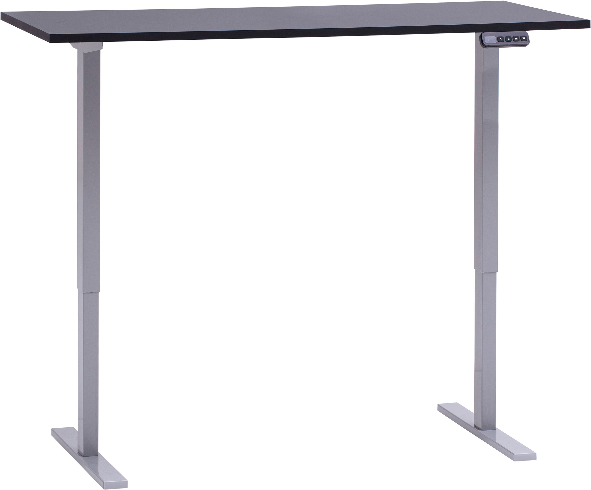 Tchibo - Höhenverstellbarer Schreibtisch »Metz« - 138x60x72,7cm - silber -