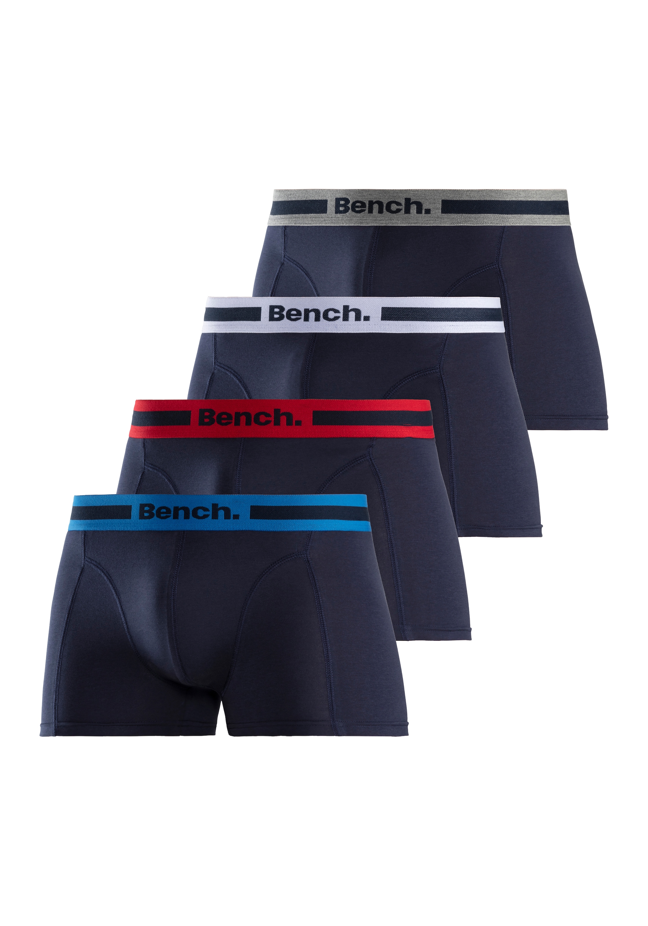 Bench. Boxer "Boxershorts für Herren", (Packung, 4 St.), mit Overlock-Nähte günstig online kaufen