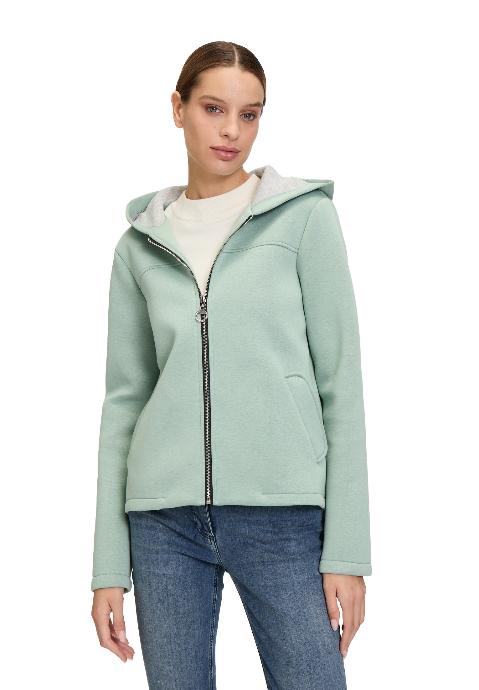 Amber & June Outdoorjacke "Amber & June Damen Übergangsjacke mit Kapuze", m günstig online kaufen