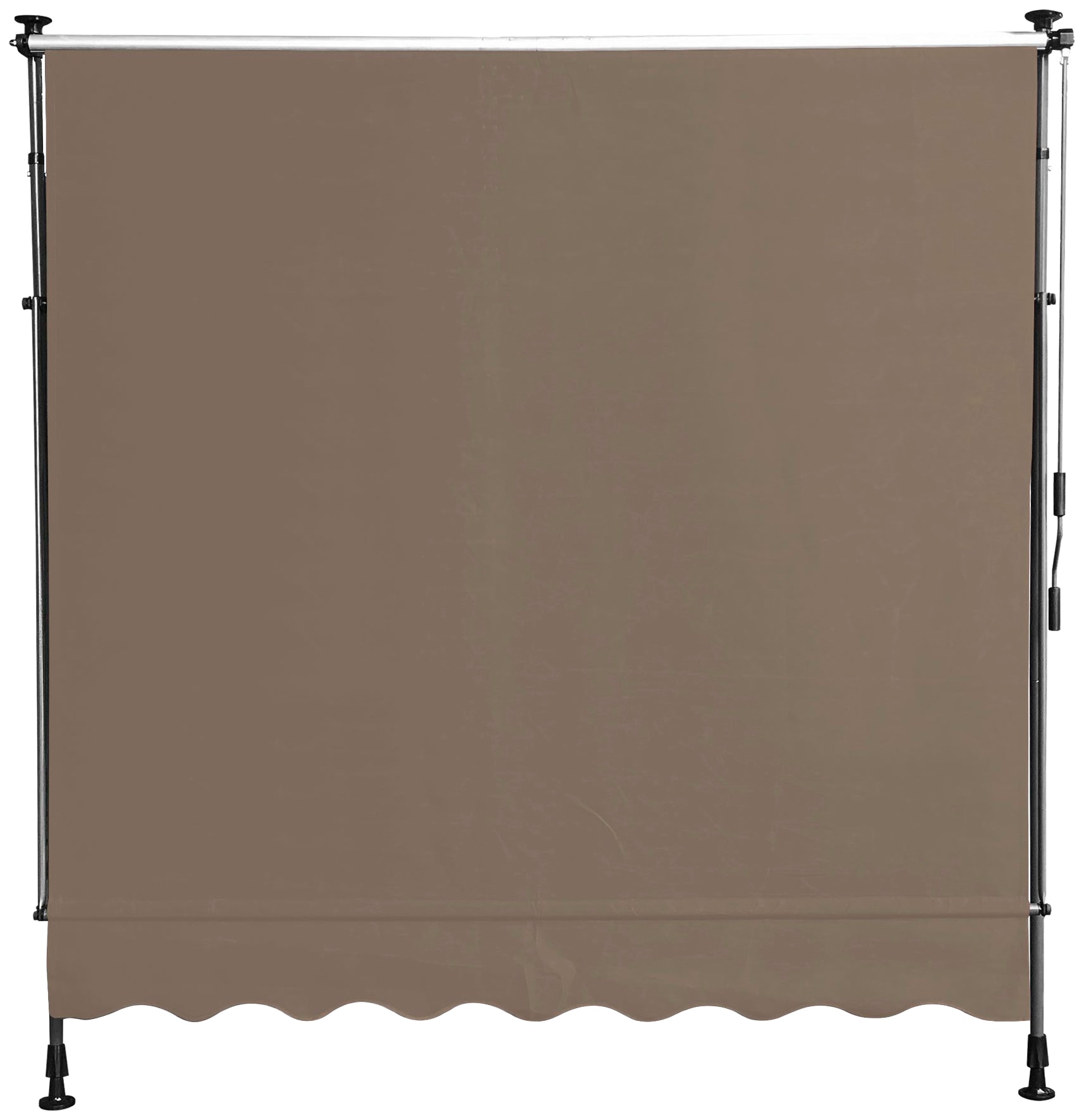 Quick Star Klemm-Senkrechtmarkise 300 cm Breite, 130 cm Ausfall, Neigungswinkel verstellbar