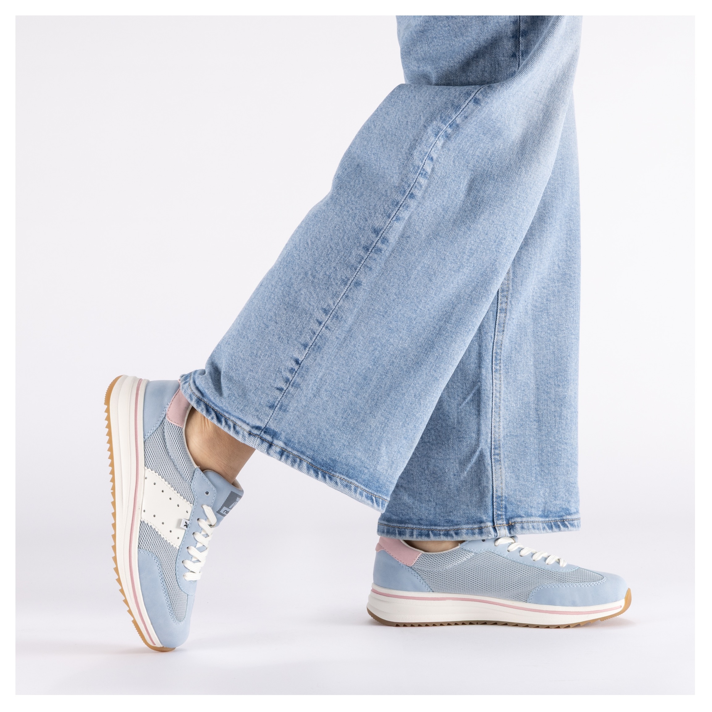 Rieker Sneaker  Schnürschuh, Halbschuh, Freizeitsneaker mit Kontrastbesätze