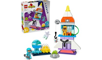 Konstruktionsspielsteine »3in1 Spaceshuttle für viele Abenteuer (10422), LEGO DUPLO...