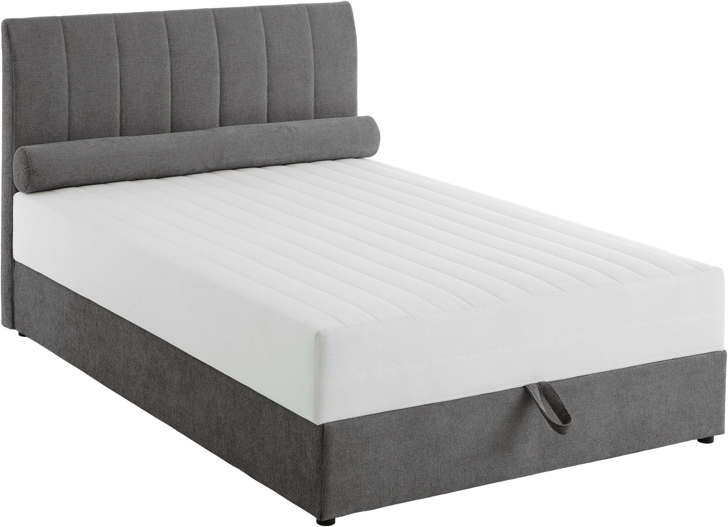 ATLANTIC home collection Boxbett »ALISIA«, mit Taschenfederkern, Bettkasten und Kissenrolle im Originalbezug