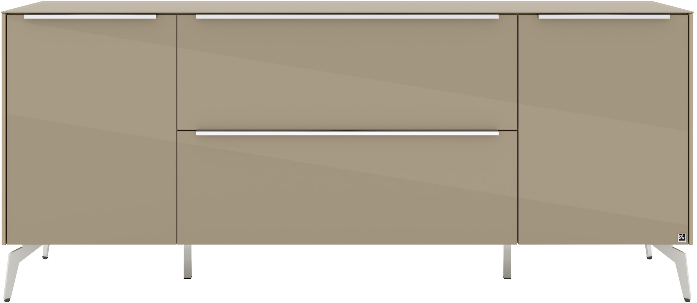 set one by Musterring Lowboard »Reno« 1 Stk. tlg. Mit Winkelfuß in diversen Farben, 78 cm Höhe & Farbauswahl
