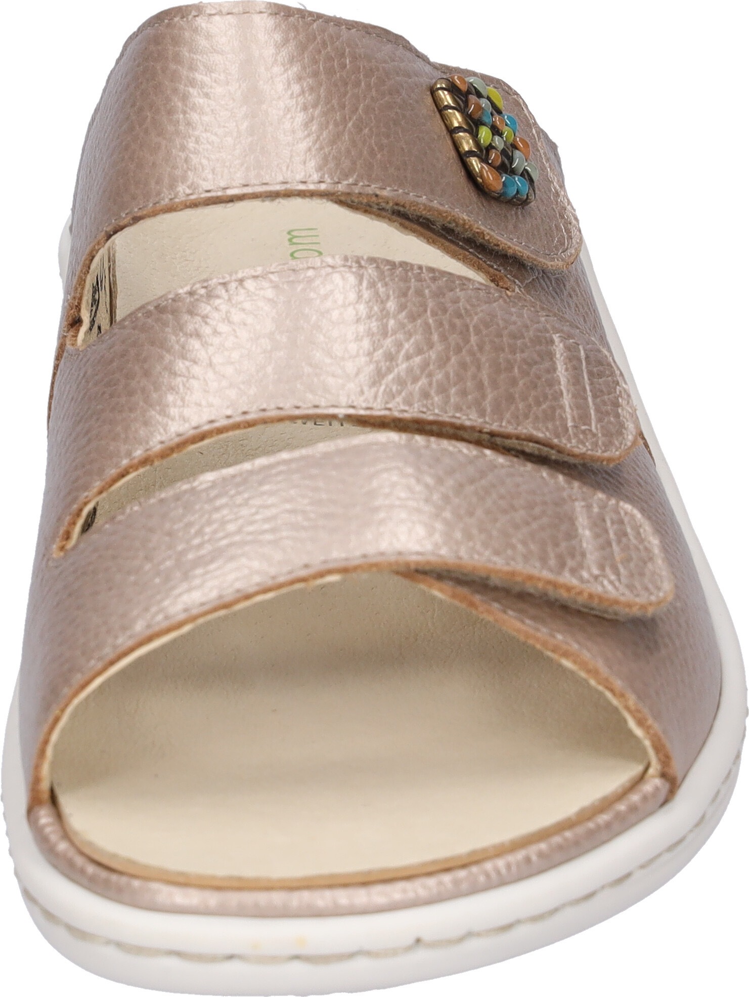 Thumbnail - Waldläufer Pantolette "Heria", Keilabsatz, Sommerschuh, Schlappen in Weite H, Klettverschlüsse