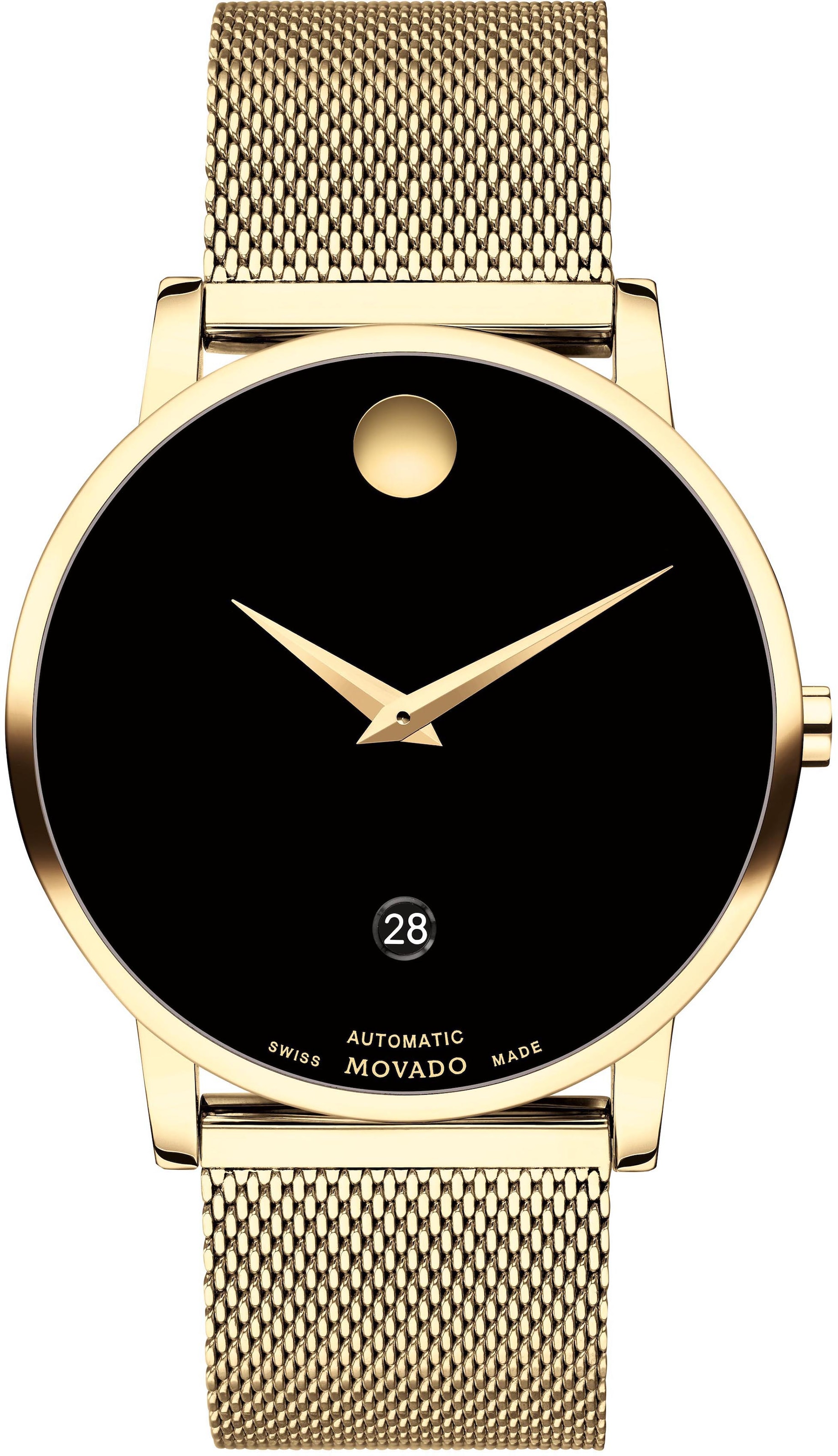 MOVADO Automatikuhr »MUSEUM, 0607632«, Armbanduhr, Herrenuhr, Damenuhr, mechanische Uhr, Swiss Made