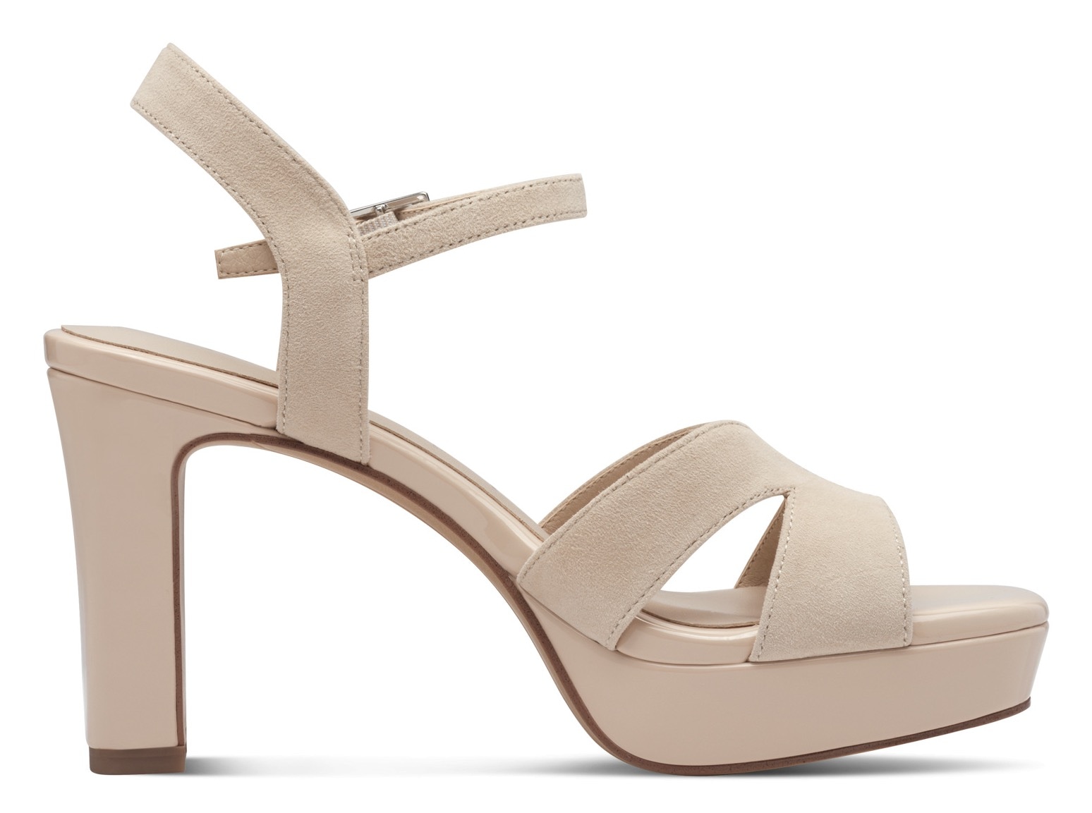 Tamaris High-Heel-Sandalette, Sommerschuh, Abendschuh, Blockabsatz, mit ANTIshokk-Absatz