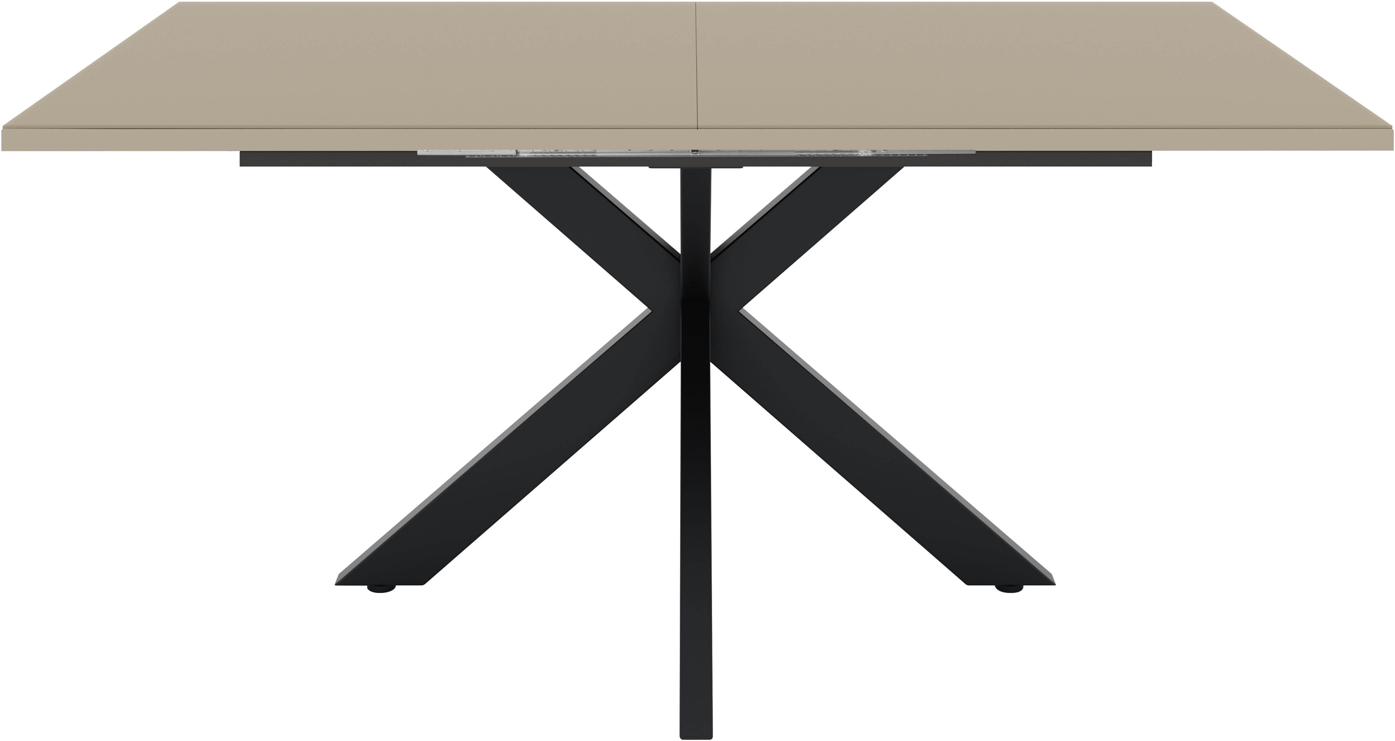 Mäusbacher Esstisch "Vitrum" Esstisch ausziehbar auf 210 cm, eckige Tischform, Gestell Sternform
