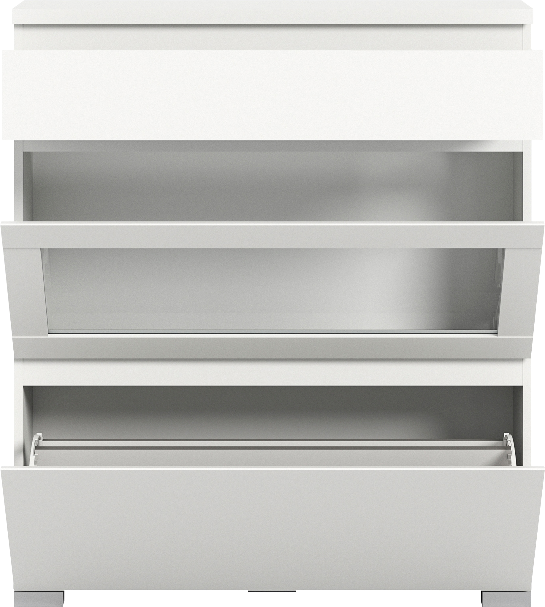 INOSIGN Schuhschrank »Skoskap, Tiefe 27cm, 2 Klappen, 1 Schubkasten, Platz für 8 Schuhpaare«, Schuhkipper, Schuhkommode, Schuhregal, Kommode, Anrichte