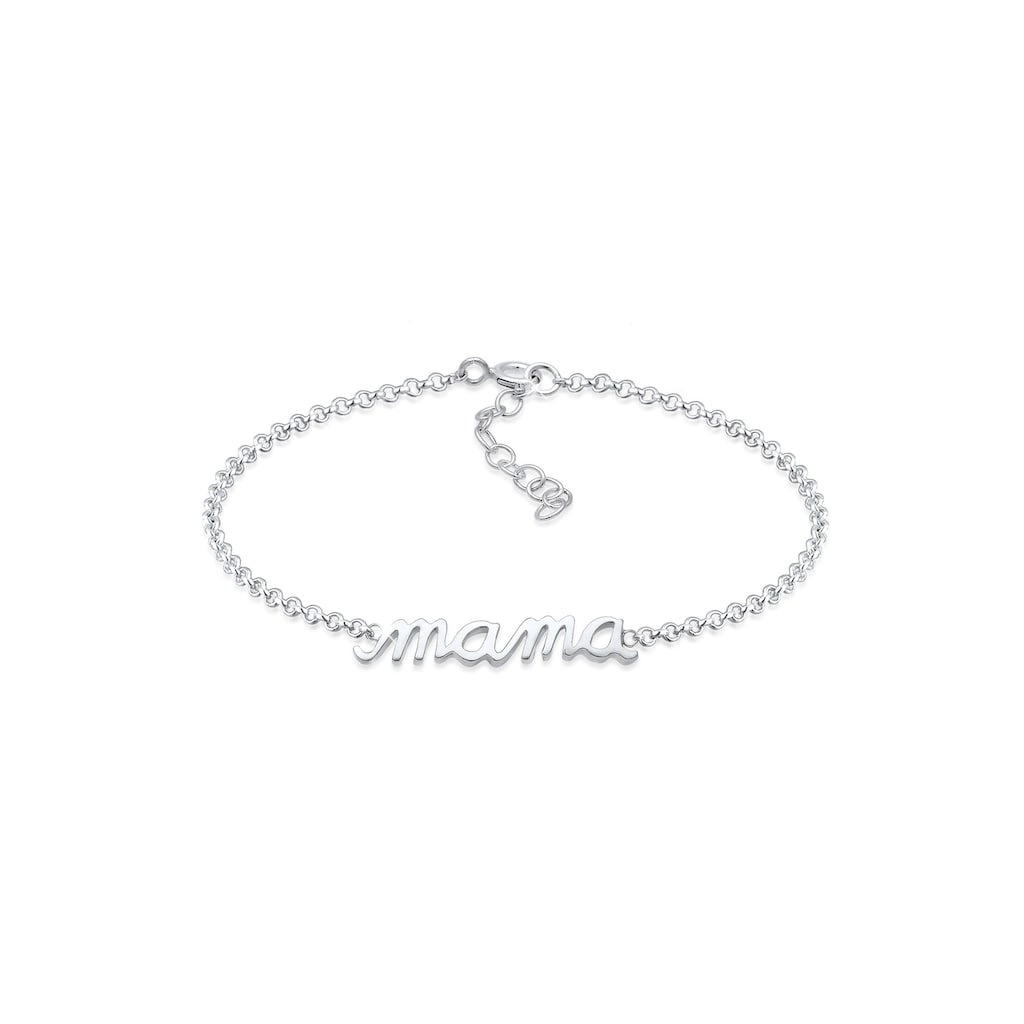 Elli Armband »Mama Schriftzug Wording Muttertag Liebe 925 Silber«