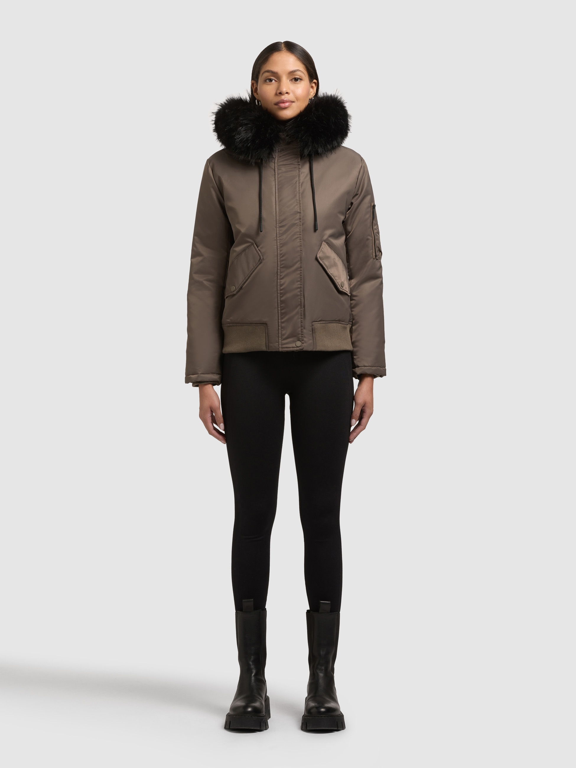 khujo Bomberjacke "TYLA" mit Kapuze günstig online kaufen