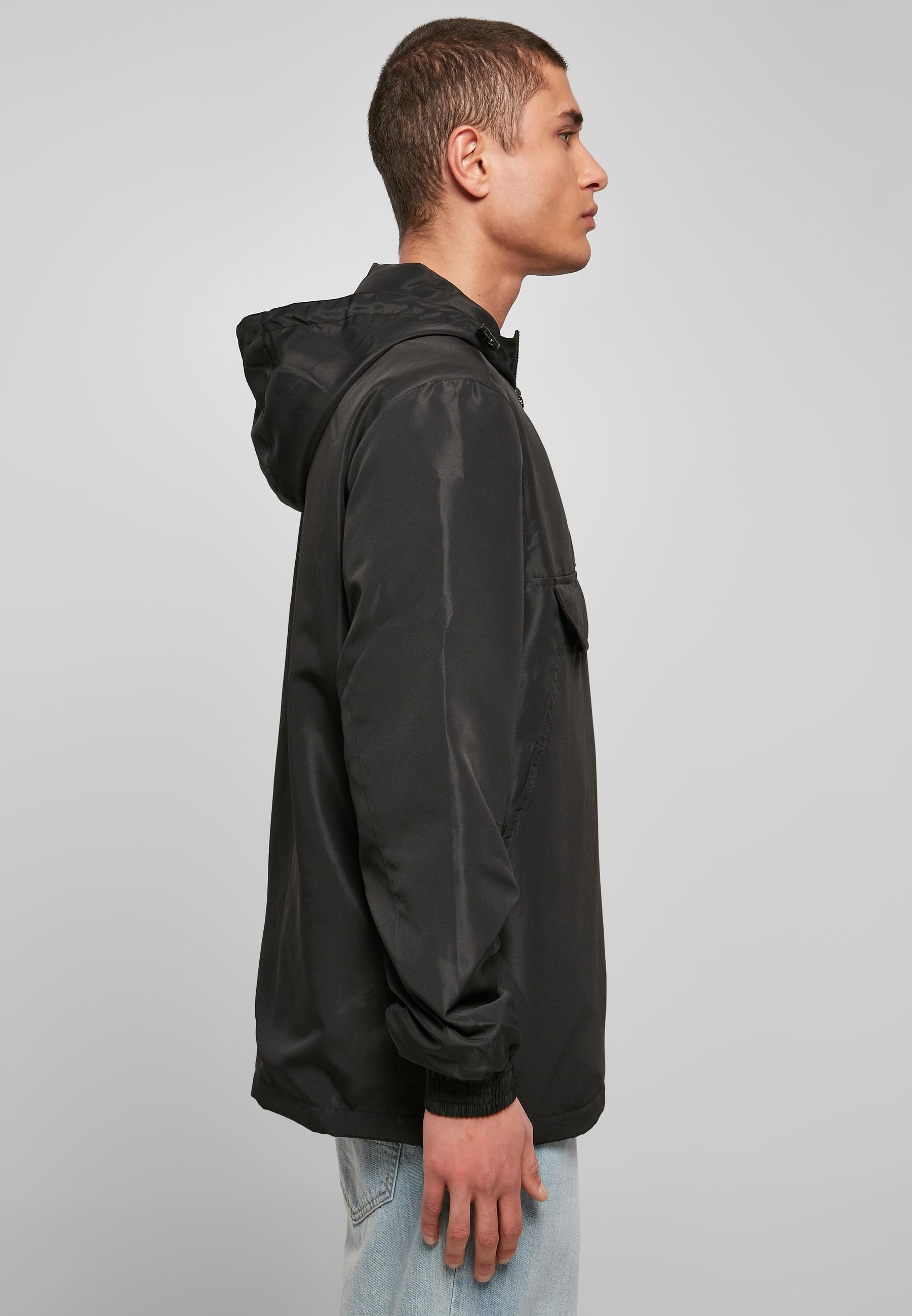 URBAN CLASSICS Anorak »Urban Classics Herren Recycled Basic Pull Over Jacket«, (1 St.), mit Kapuze