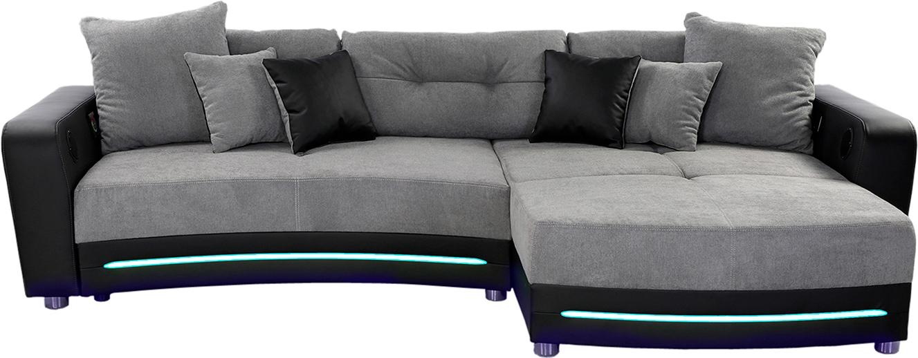 Jockenhöfer Gruppe Ecksofa "Laredo L-Form, B: 322 cm" mit RGB-LED-Beleuchtu günstig online kaufen