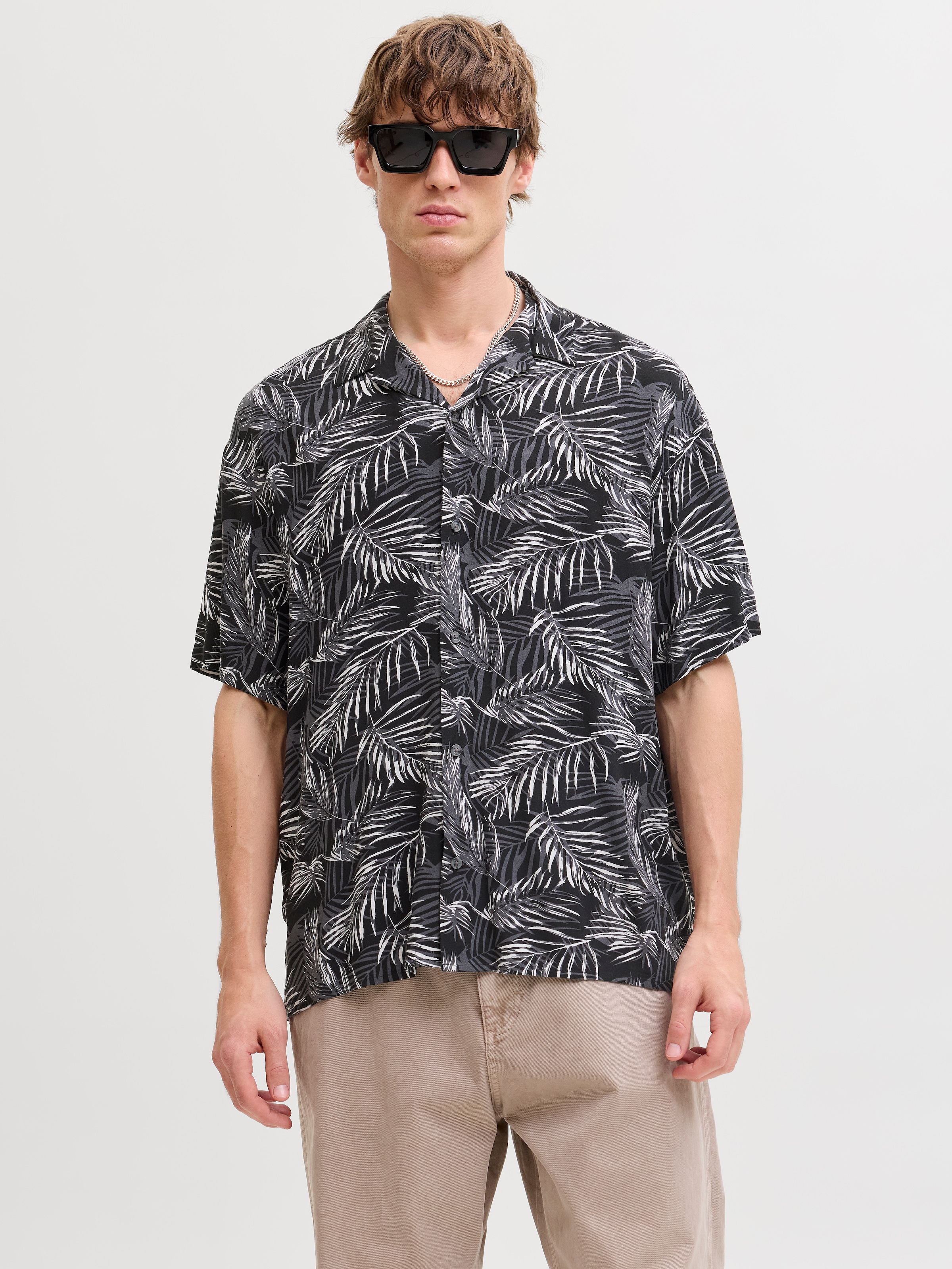 Jack & Jones Kurzarmhemd "JJEJEFF RESORT AOP SHIRT S/S LN" günstig online kaufen
