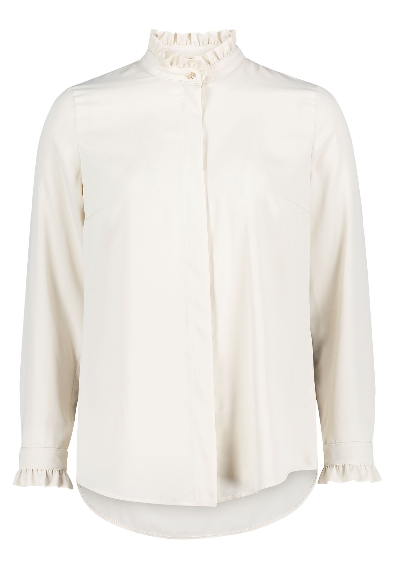 Cartoon Rüschenbluse "Damen mit Knöpfen" günstig online kaufen