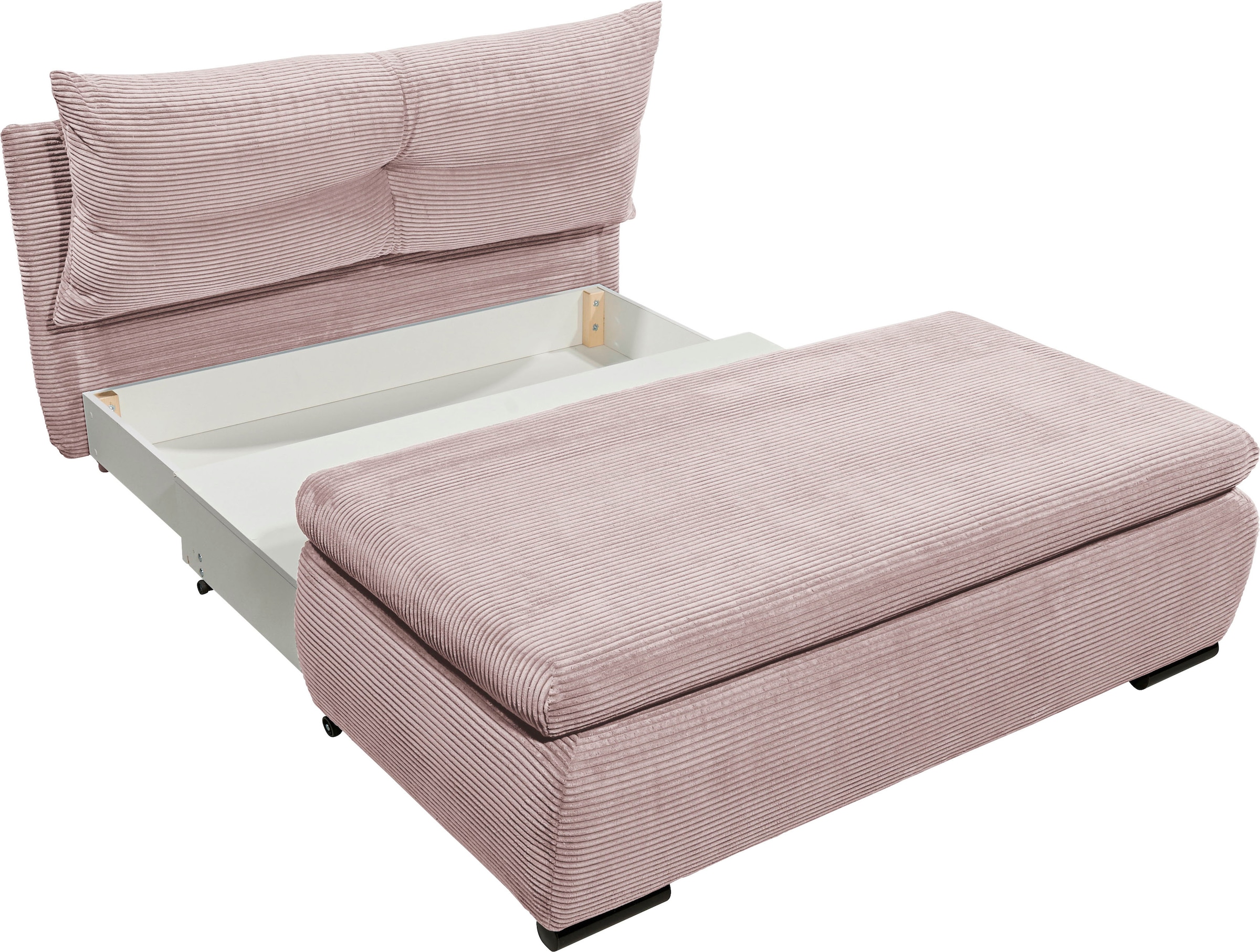 ED EXCITING DESIGN Schlafsofa »Charlie«, Schlafsessel mit Bettkasten & 1 Rückenkissen
