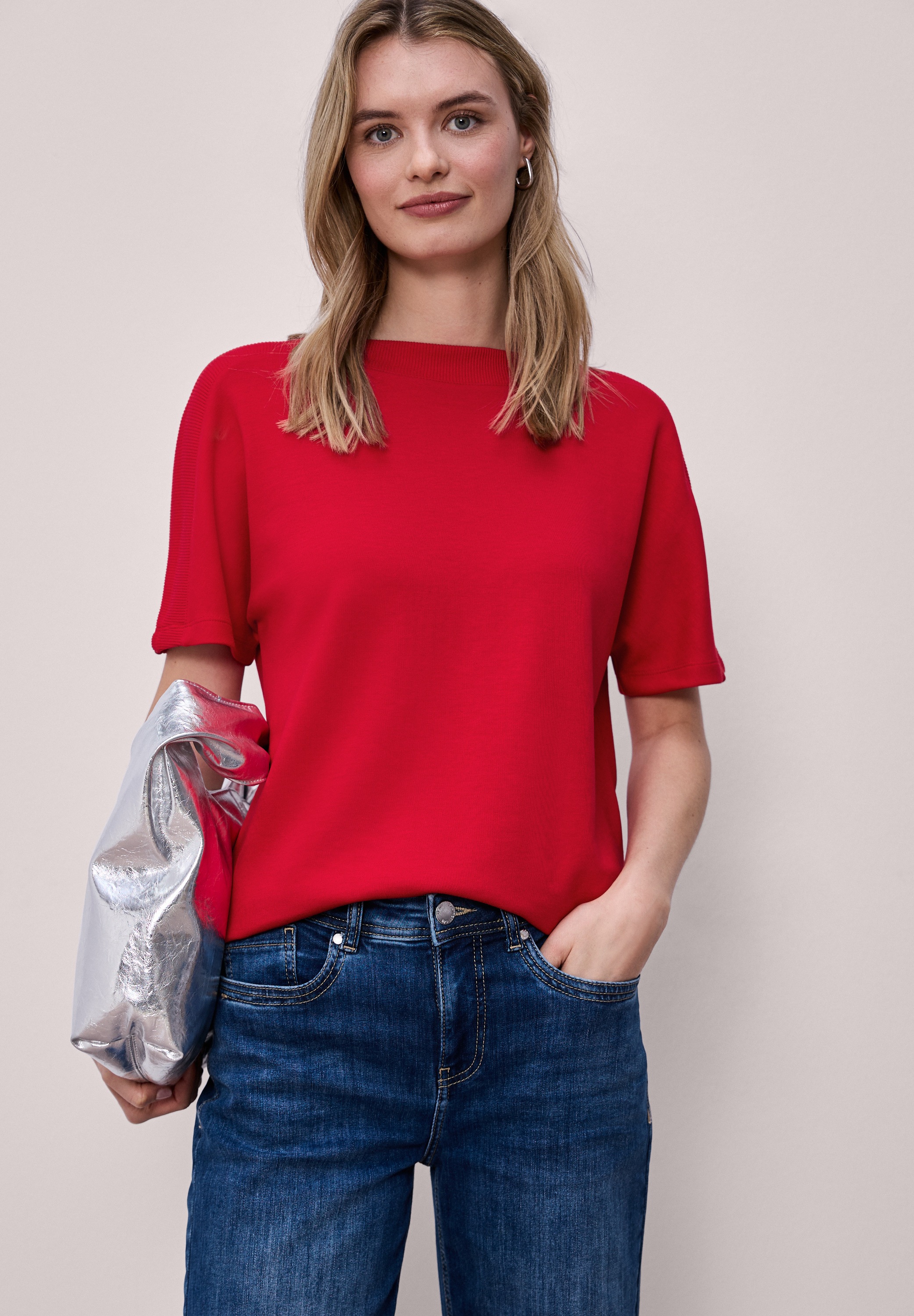 STREET ONE T-Shirt mit U-Boot-Ausschnitt günstig online kaufen