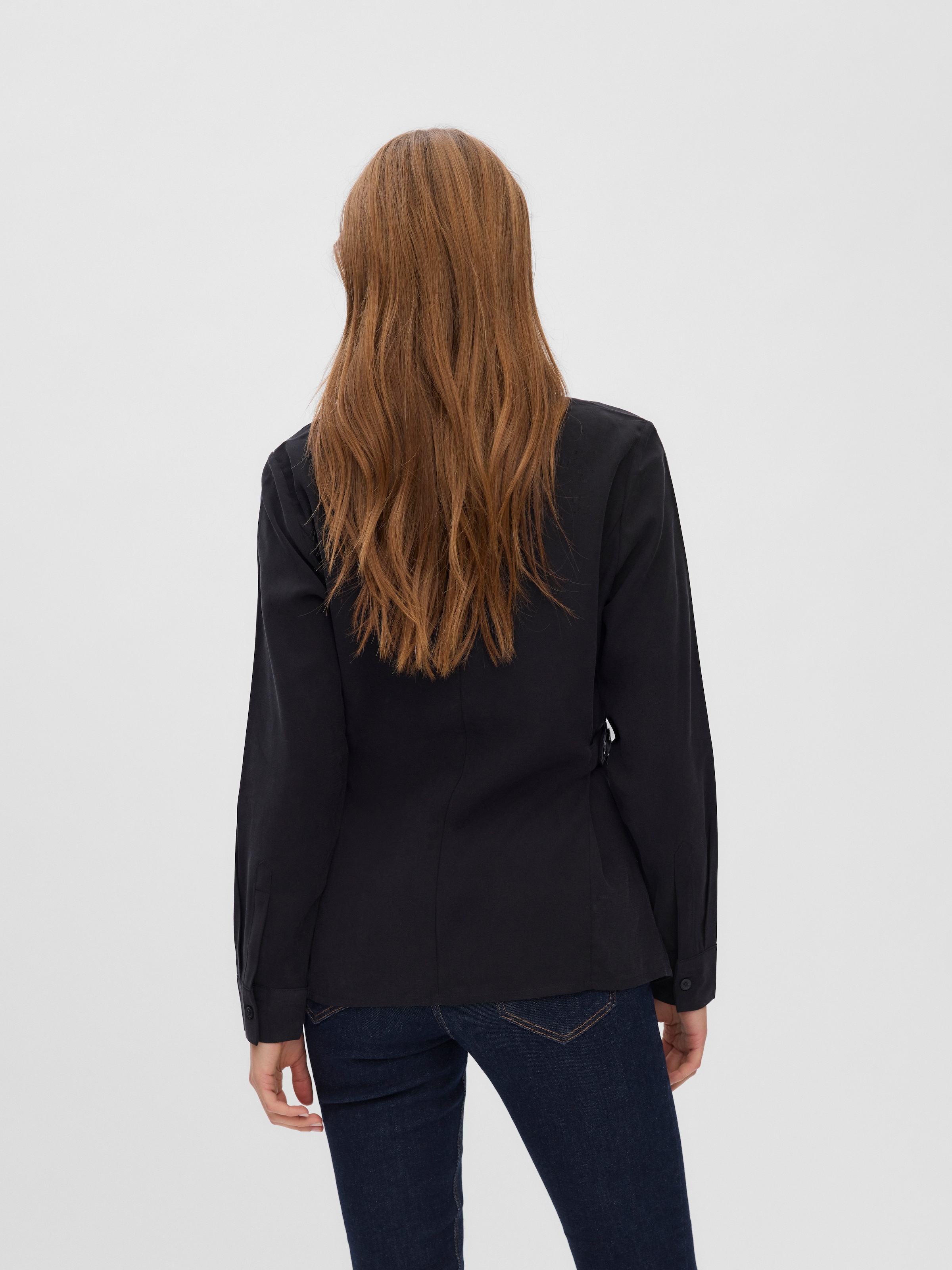 Vero Moda Langarmbluse »VMELLIOT LS SHIRT WVN NOOS« Viskosemischung, regular fit