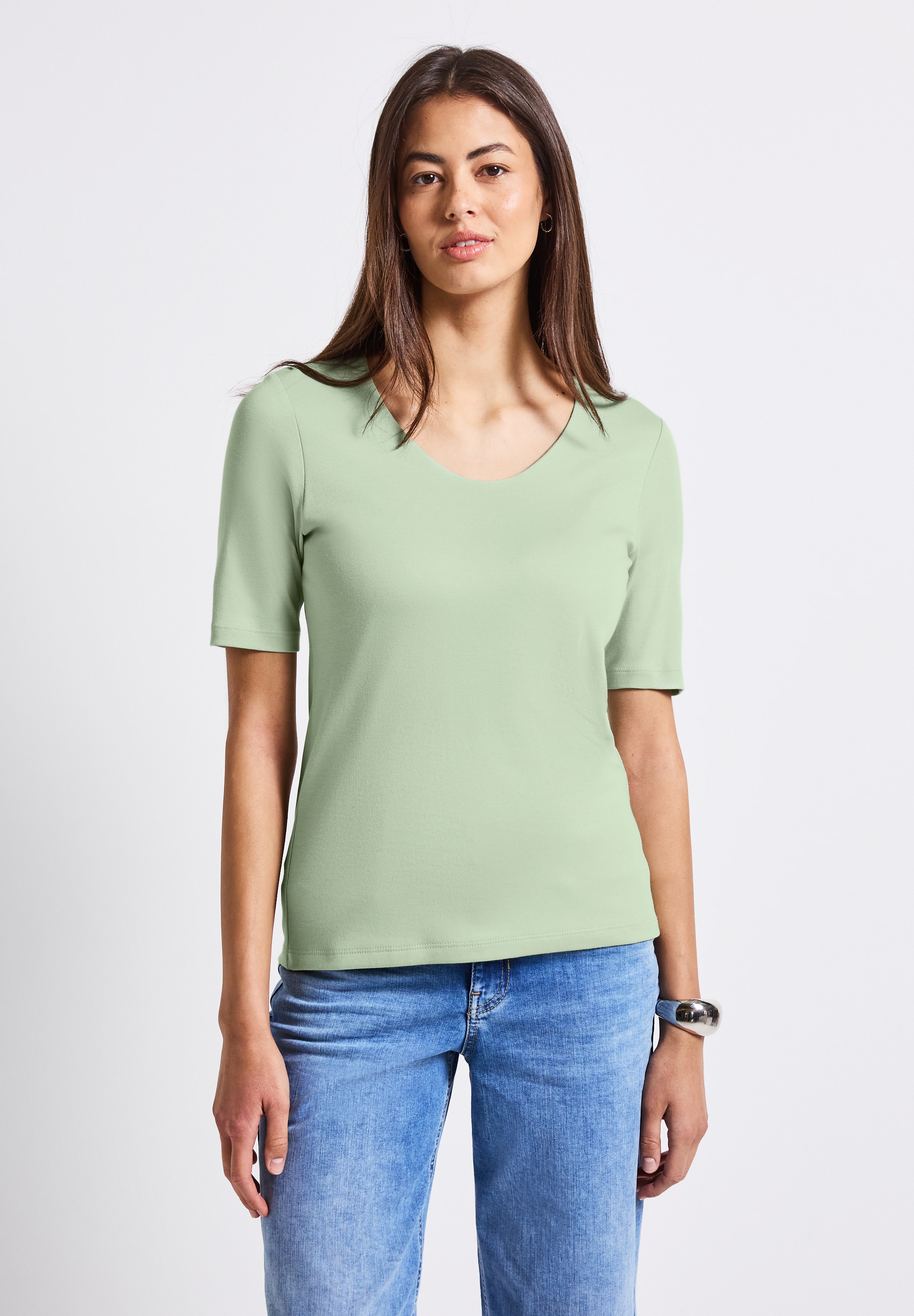 STREET ONE T-Shirt, im soften Baumwoll-Mix günstig online kaufen