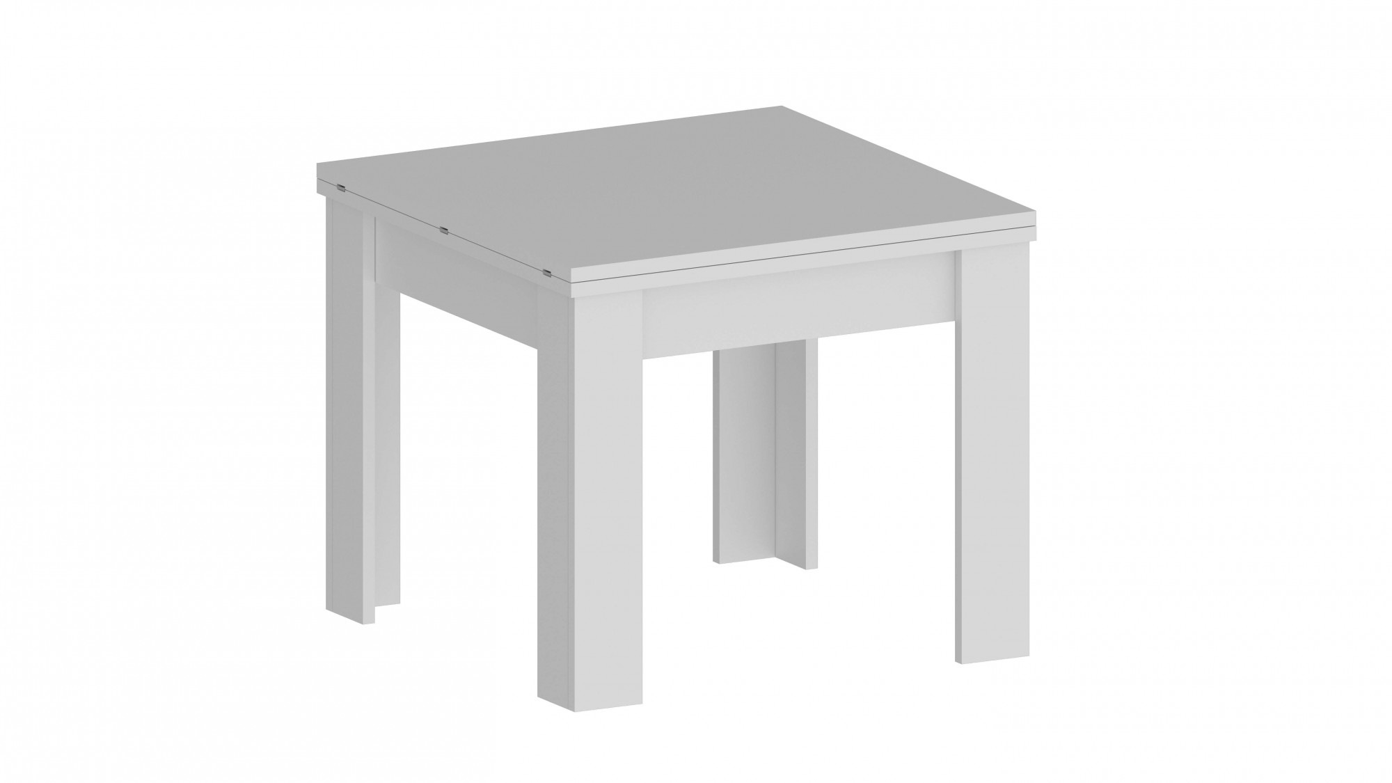 Home Affaire Jesi Dining Table White 90x90x75cm 2