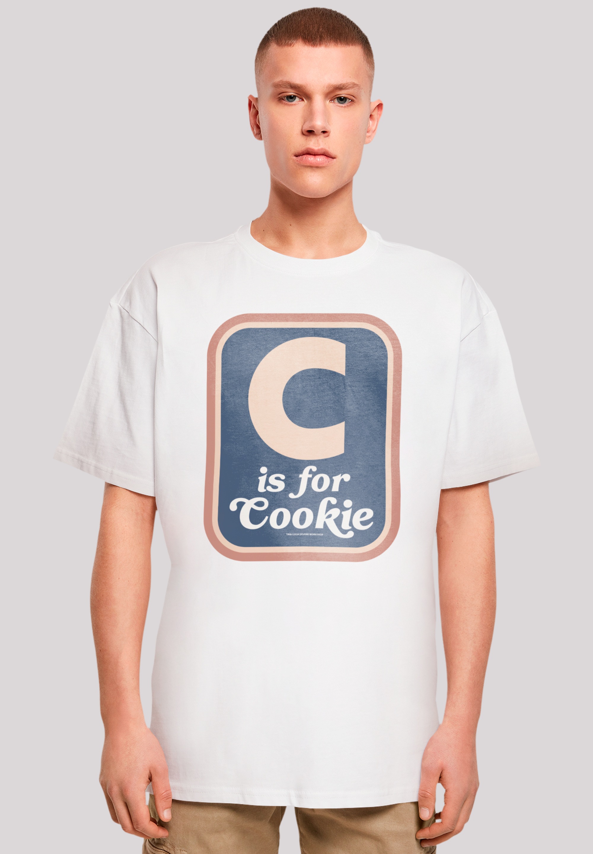 F4NT4STIC T-Shirt "Sesamstraße C is for Cookie", Premium Qualität, Weihnach günstig online kaufen