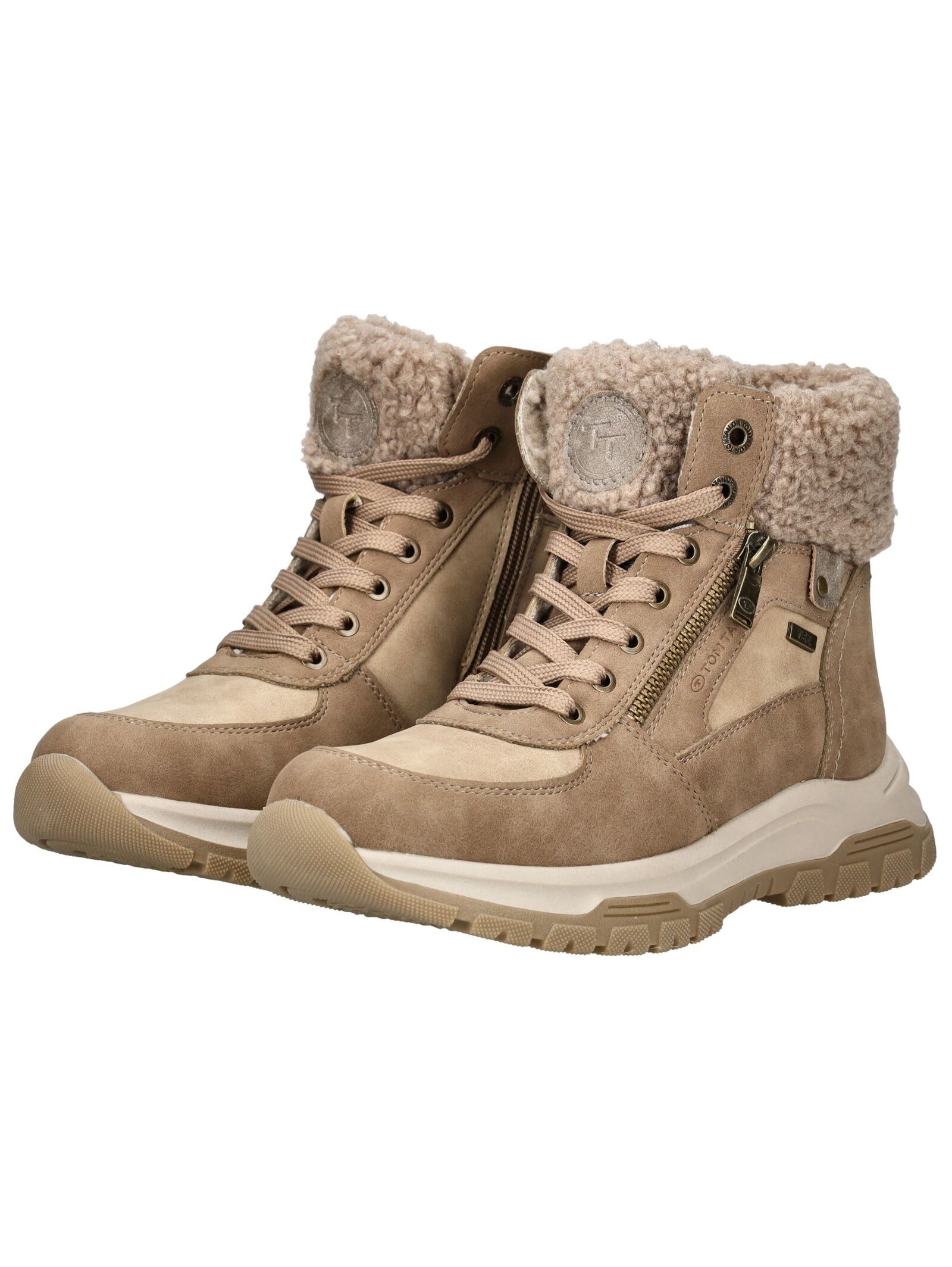 TOM TAILOR Schnürstiefelette »Tom Tailor Stiefelette Lederimitat/Textil«