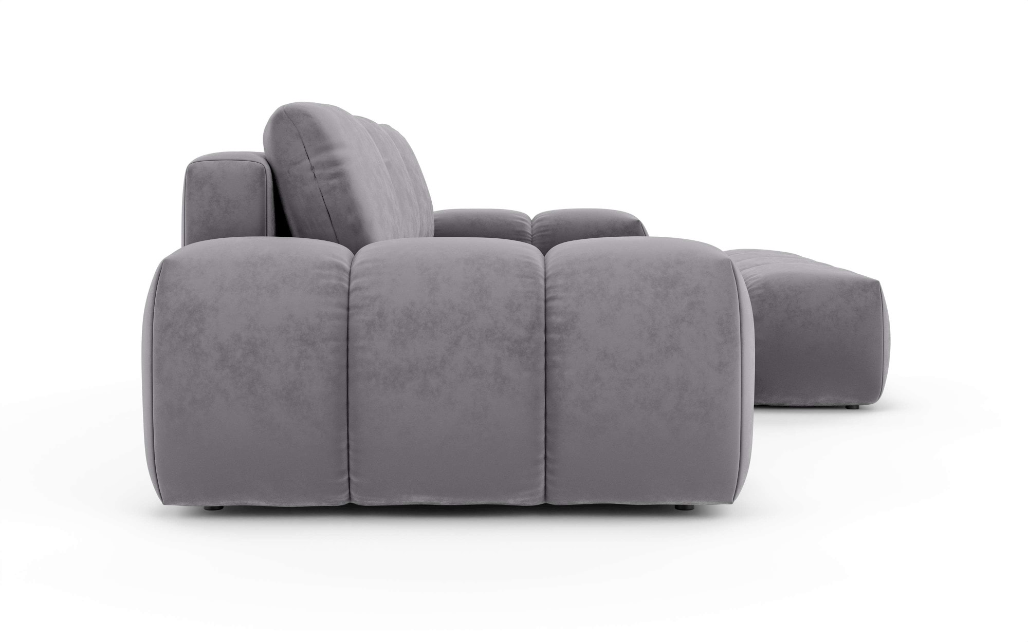 INOSIGN Ecksofa »AZITA klein optionale Schlafsofa mit Bettkasten, B/T/H: 270/166,5/84cm«, L-Form mit Wellenunterfederung, Bubble-Optik