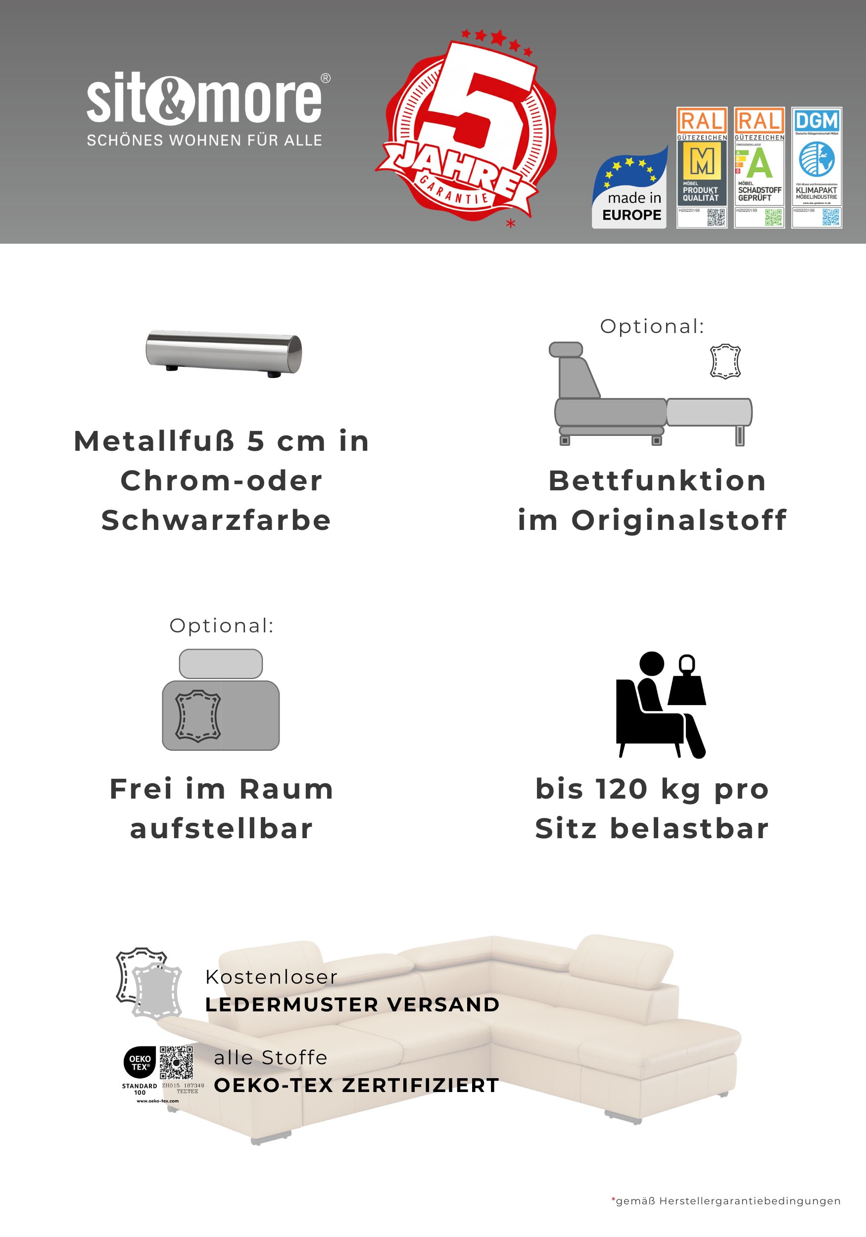 sit&more Polsterhocker »Alcudia«